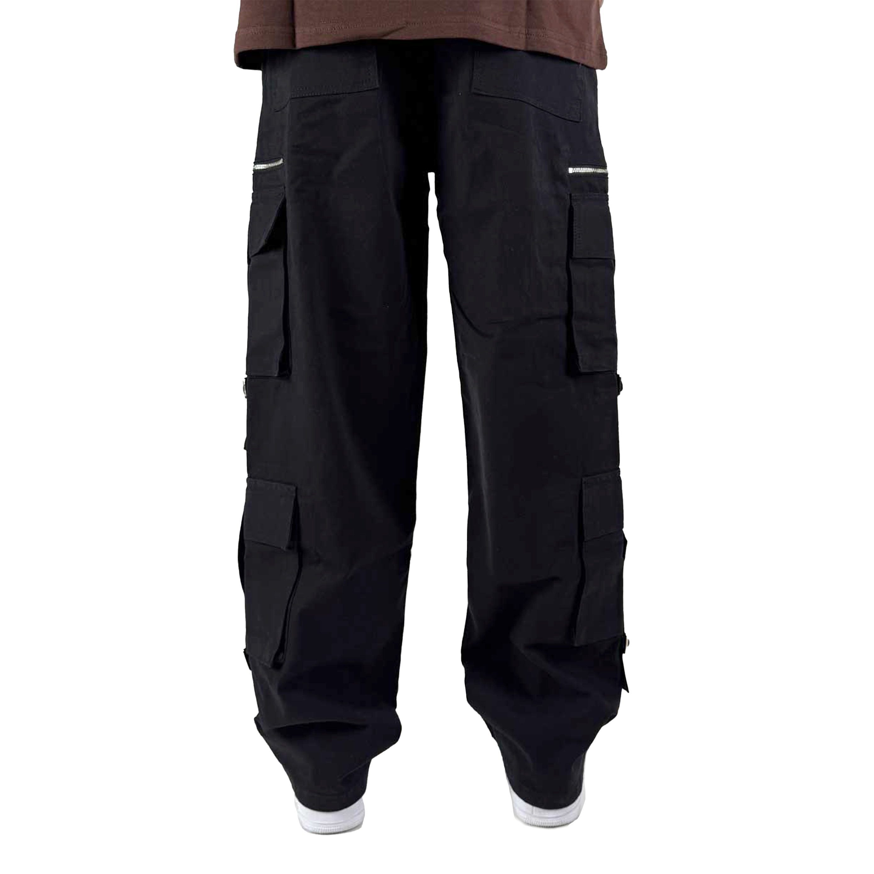 STRAP CARGO PANT - BLACK