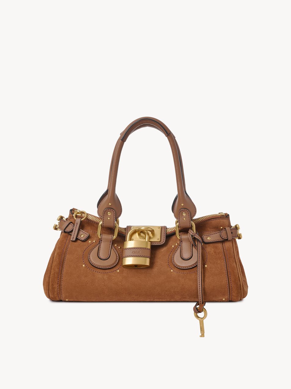 CHLOE Paddington bag in suede leather Vintage Brown