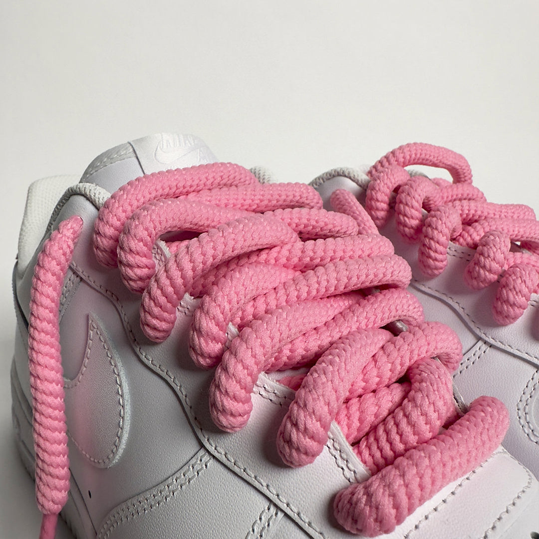 Pink Wired Rope Shoelaces | Premium Sneaker Laces – KNOTTY