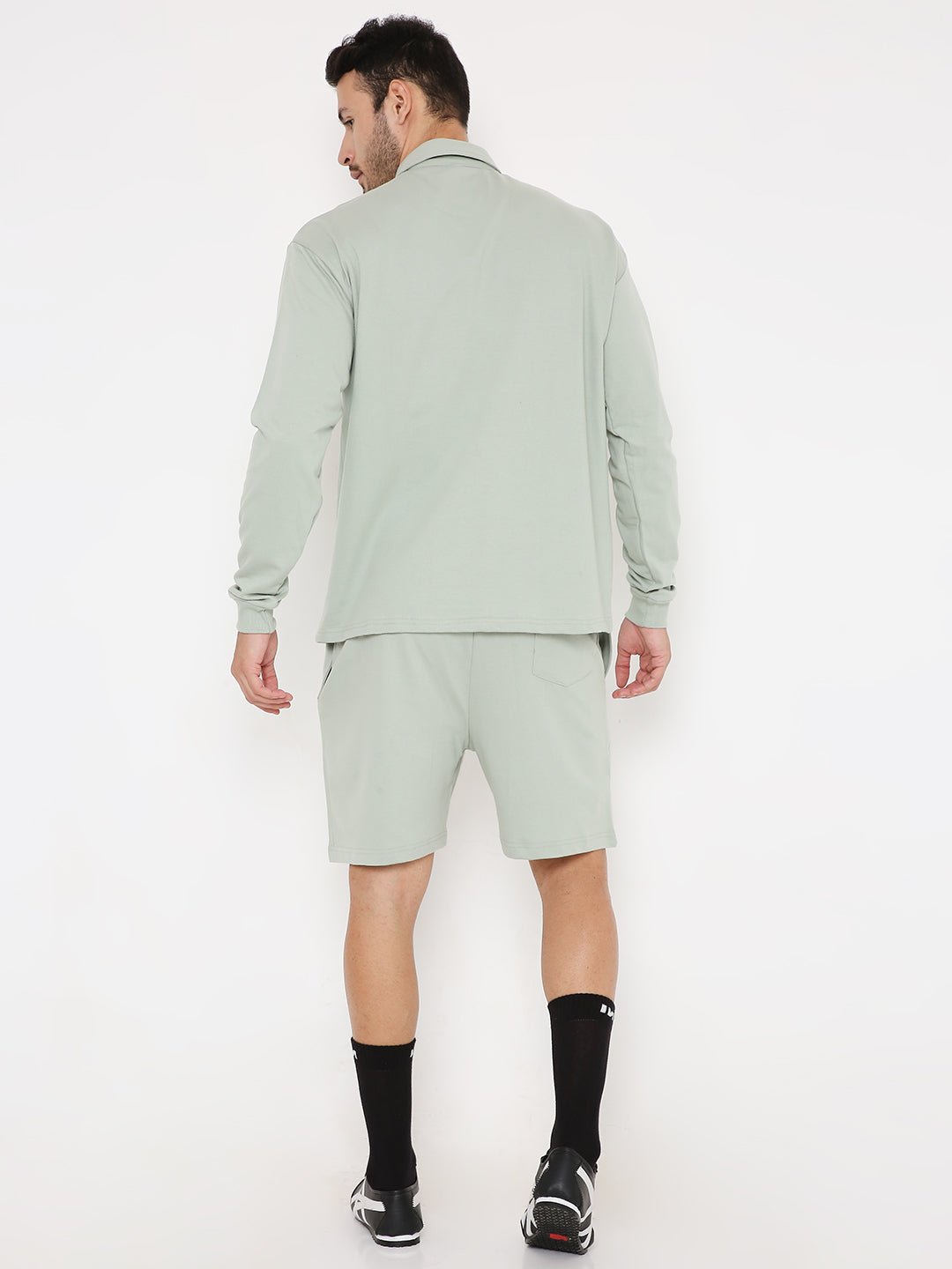 Oversized Polo T-shirt - Camping Green