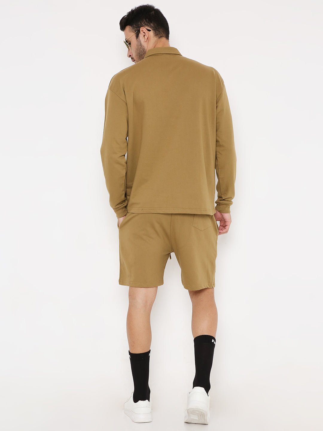 Oversized Polo T-shirt - Pirate Brown