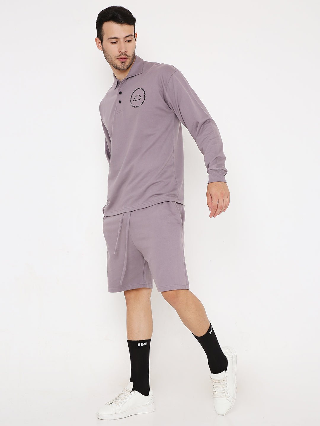 Oversized Polo T-shirt - Seeker Purple