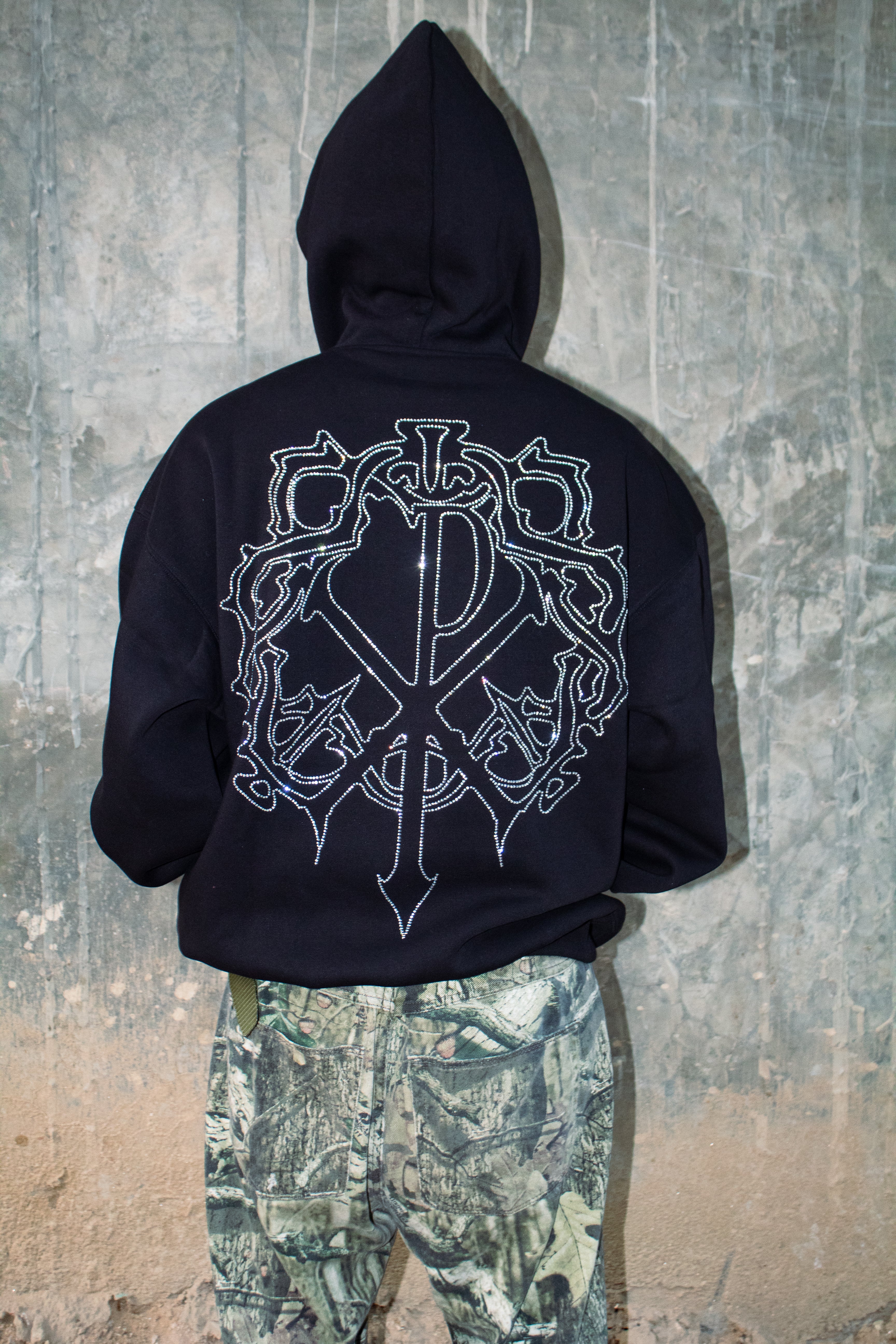 RHINESTONE HOODIE