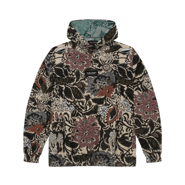 FLORAL JACQUARD HOODIE