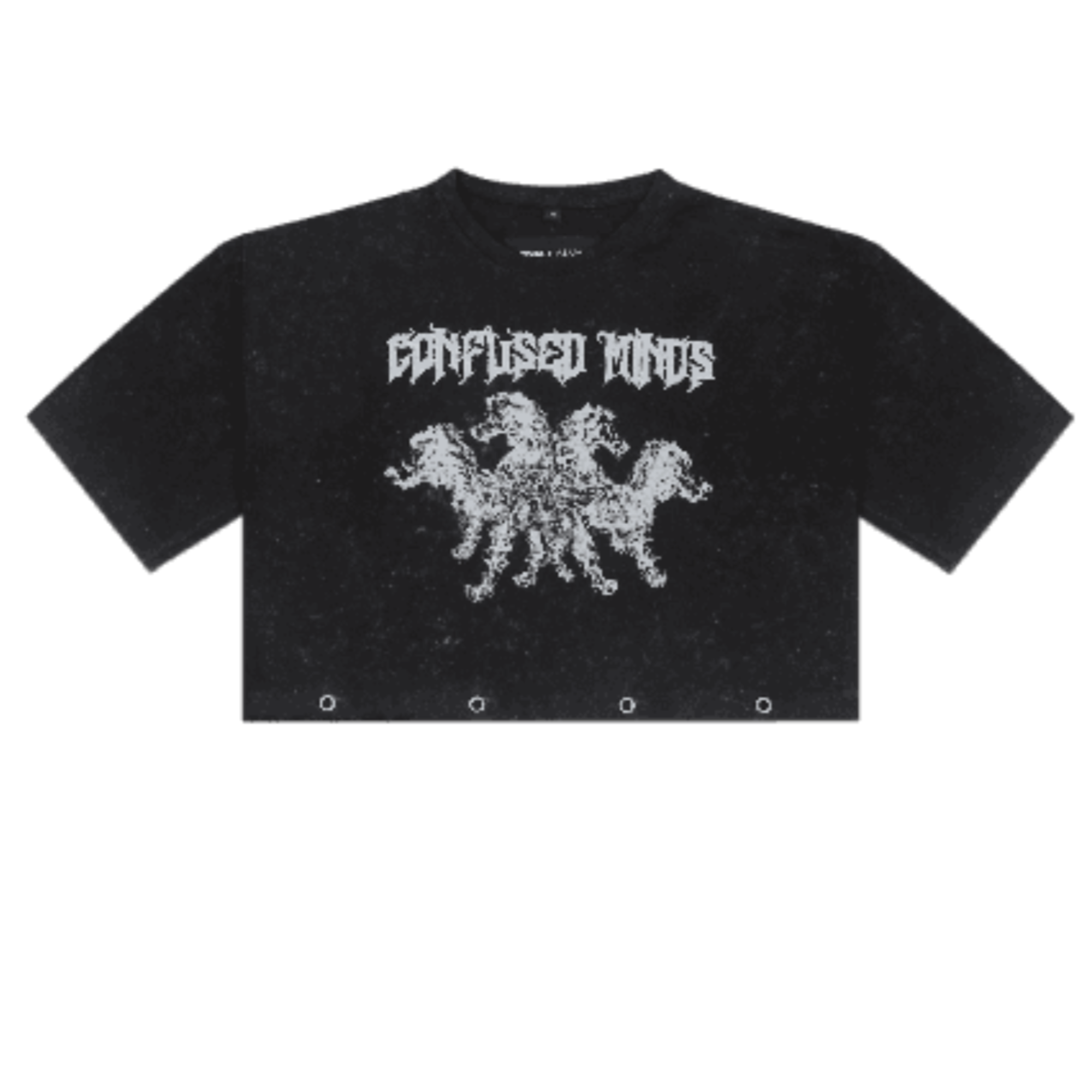 CONFUSED MINDS CROP TEE