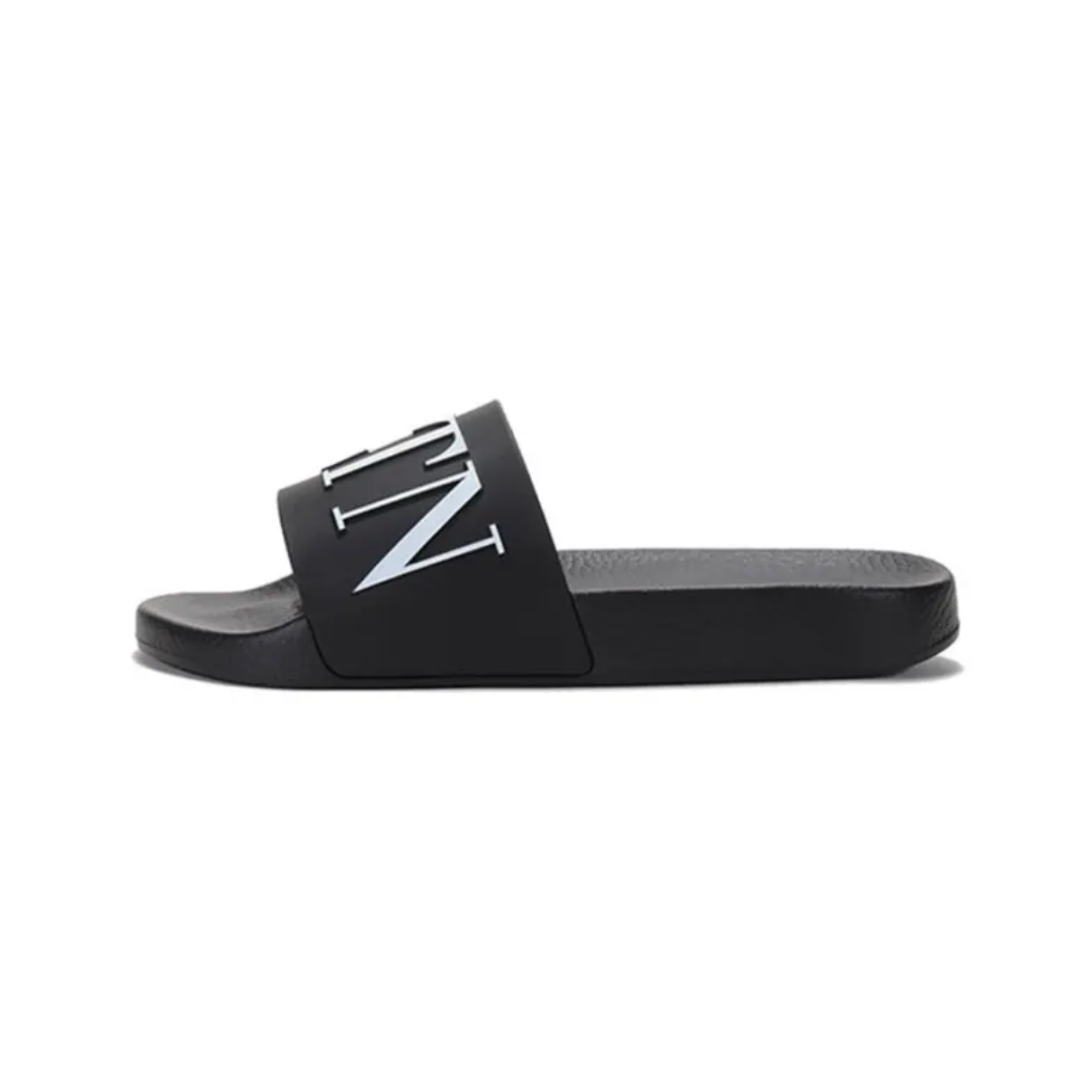 Valentino VLTN Rubber Slider Black White