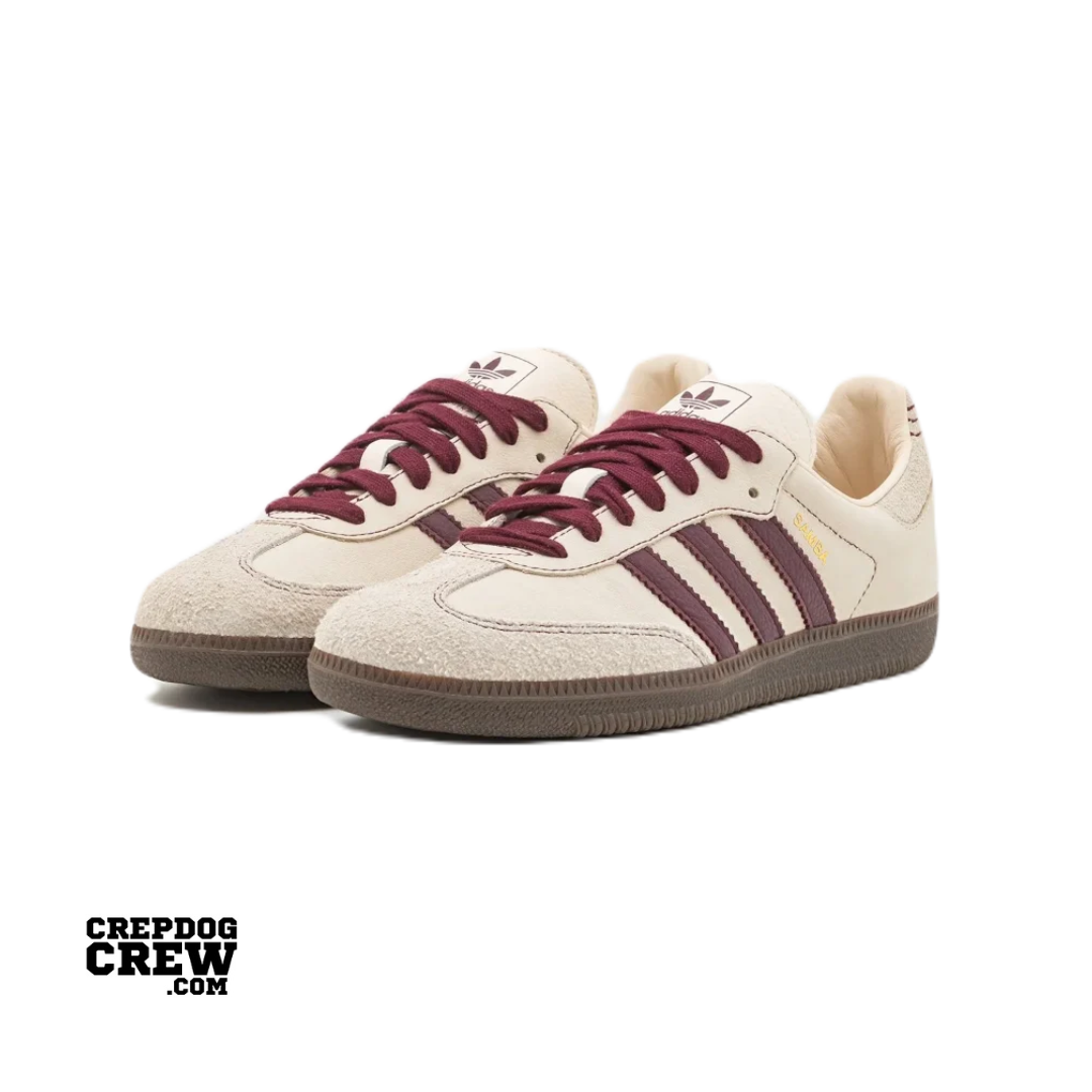 ADIDAS SAMBA OG WONDER WHITE MAROON (W)