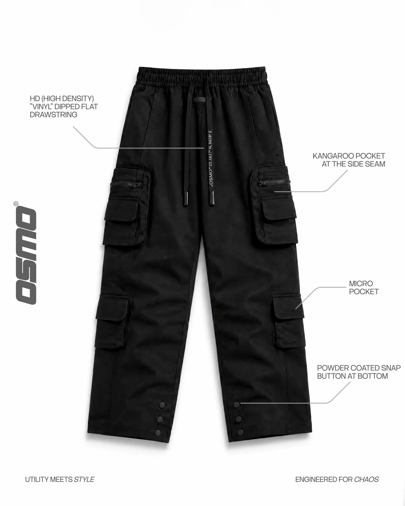 Snap Button Closure Cargo