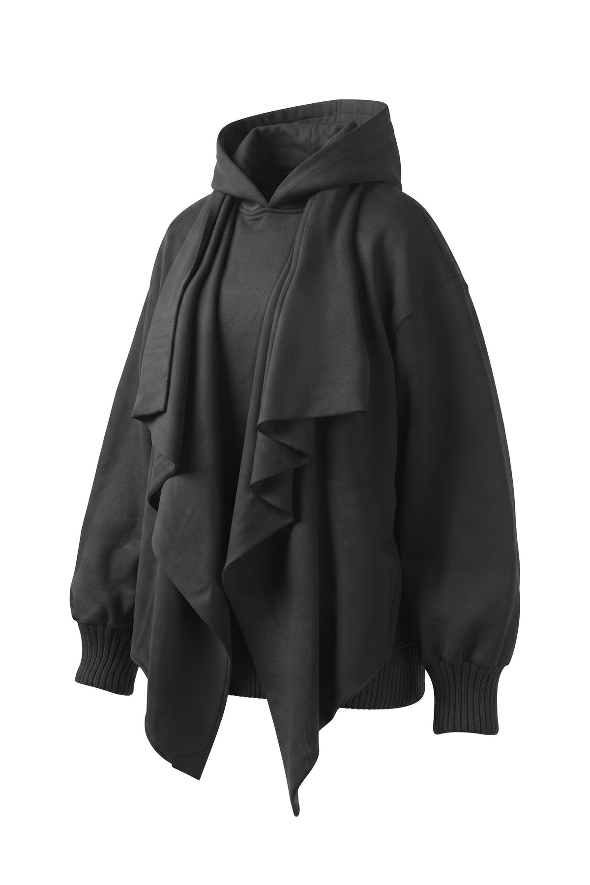 Shawl Draped Hoodie