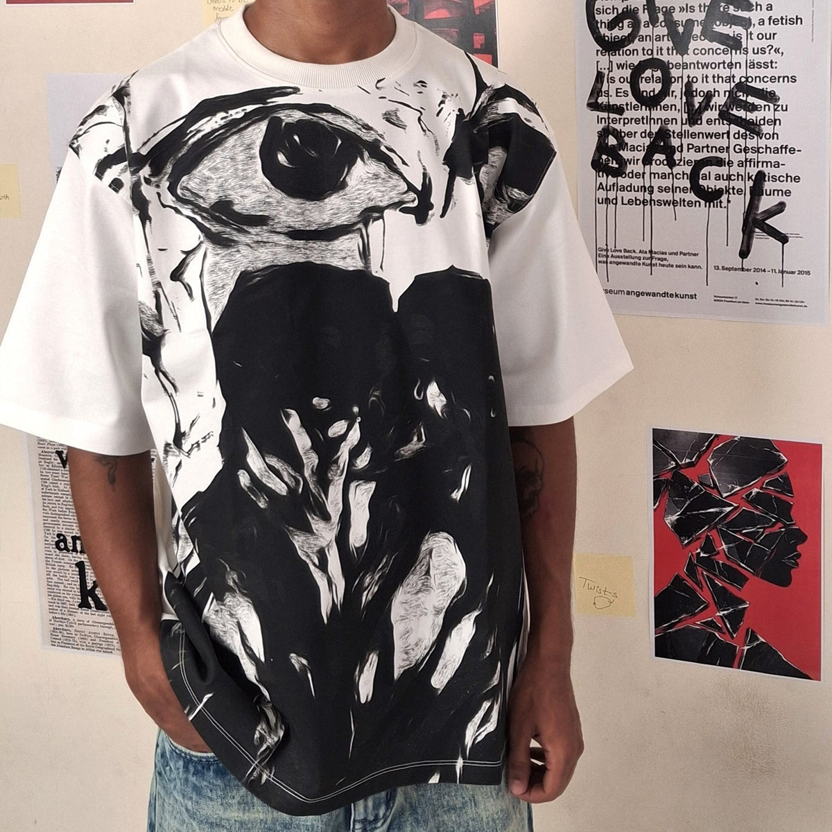 Duet – Black & White Oversized T-Shirt