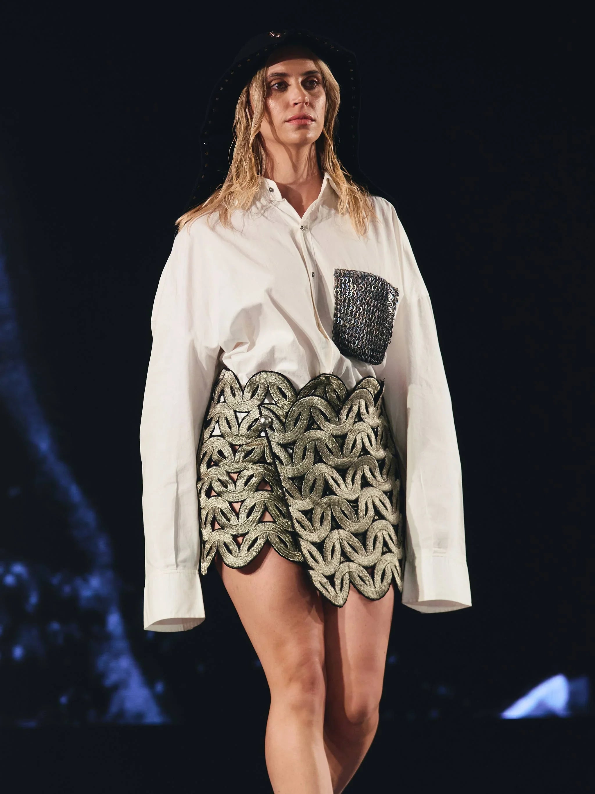 'Unbound II' Embroidery Applique Skirt