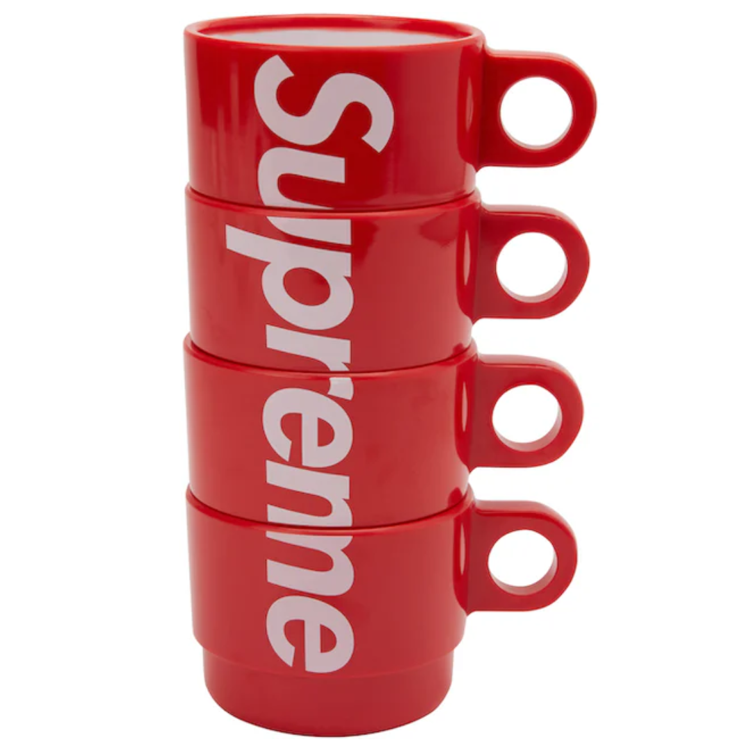 Supreme Stacking Cups (Set of 4) Red