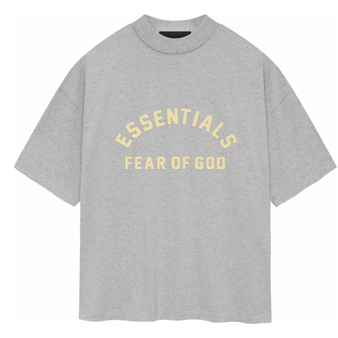 Fear of God Essentials Heavy Jersey Crewneck Tee Light Heather Grey