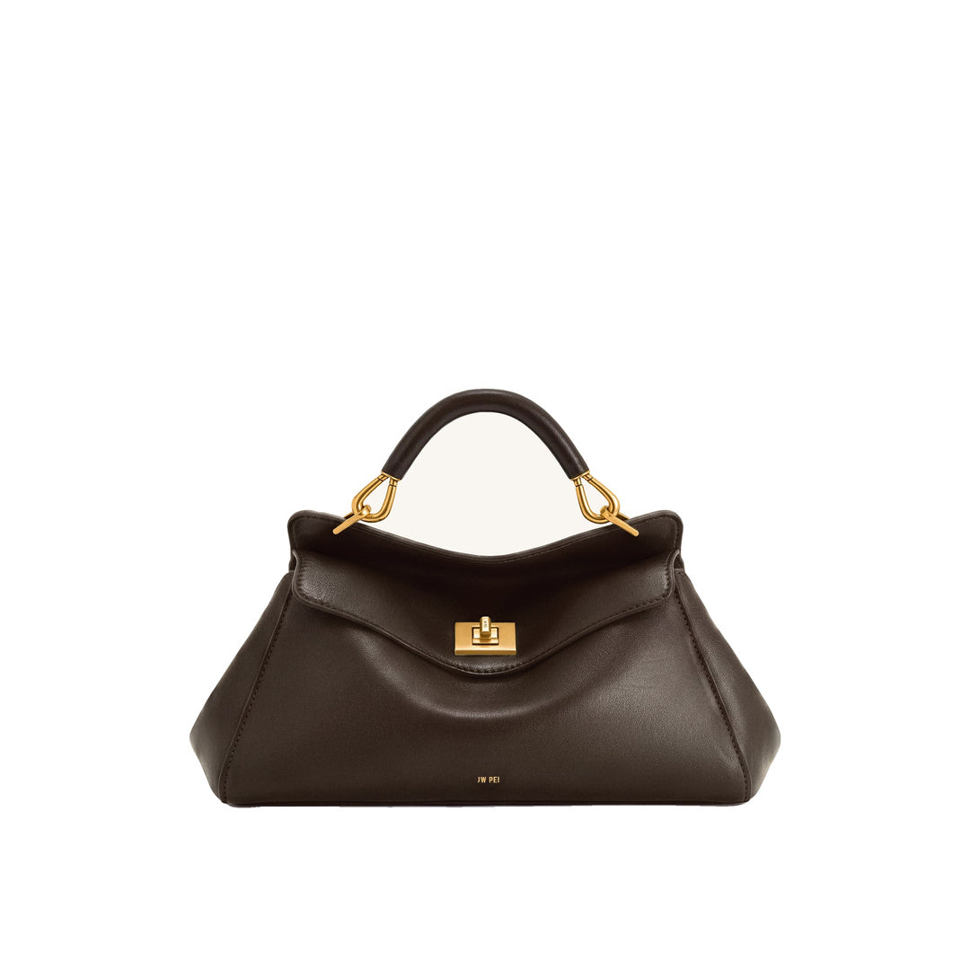 JW PEI Lucia Elongated Top Handle Bag - Dark Brown