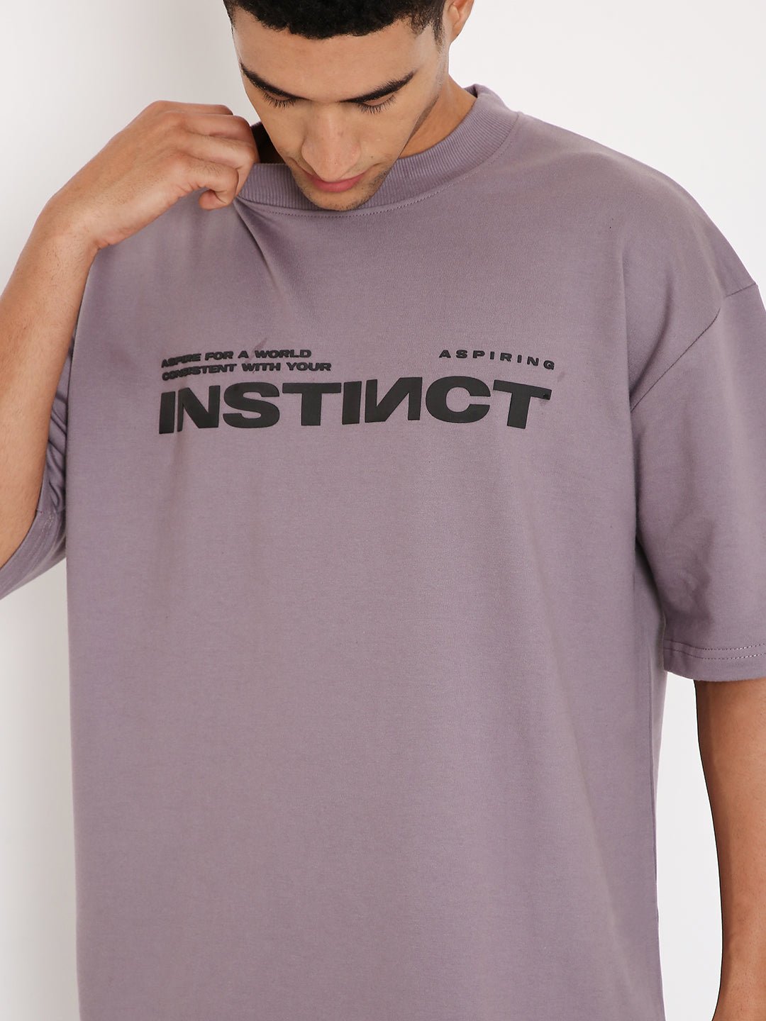 Purple Oversized T-shirts 