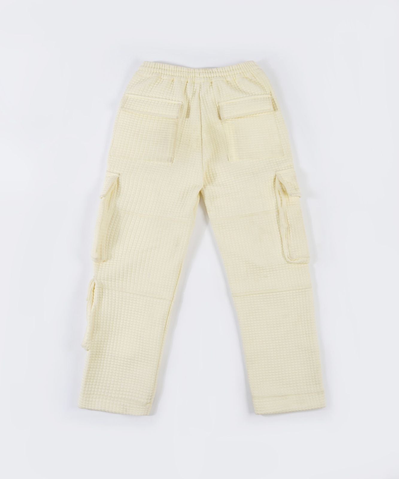 CREAM QUILTED TROUSER