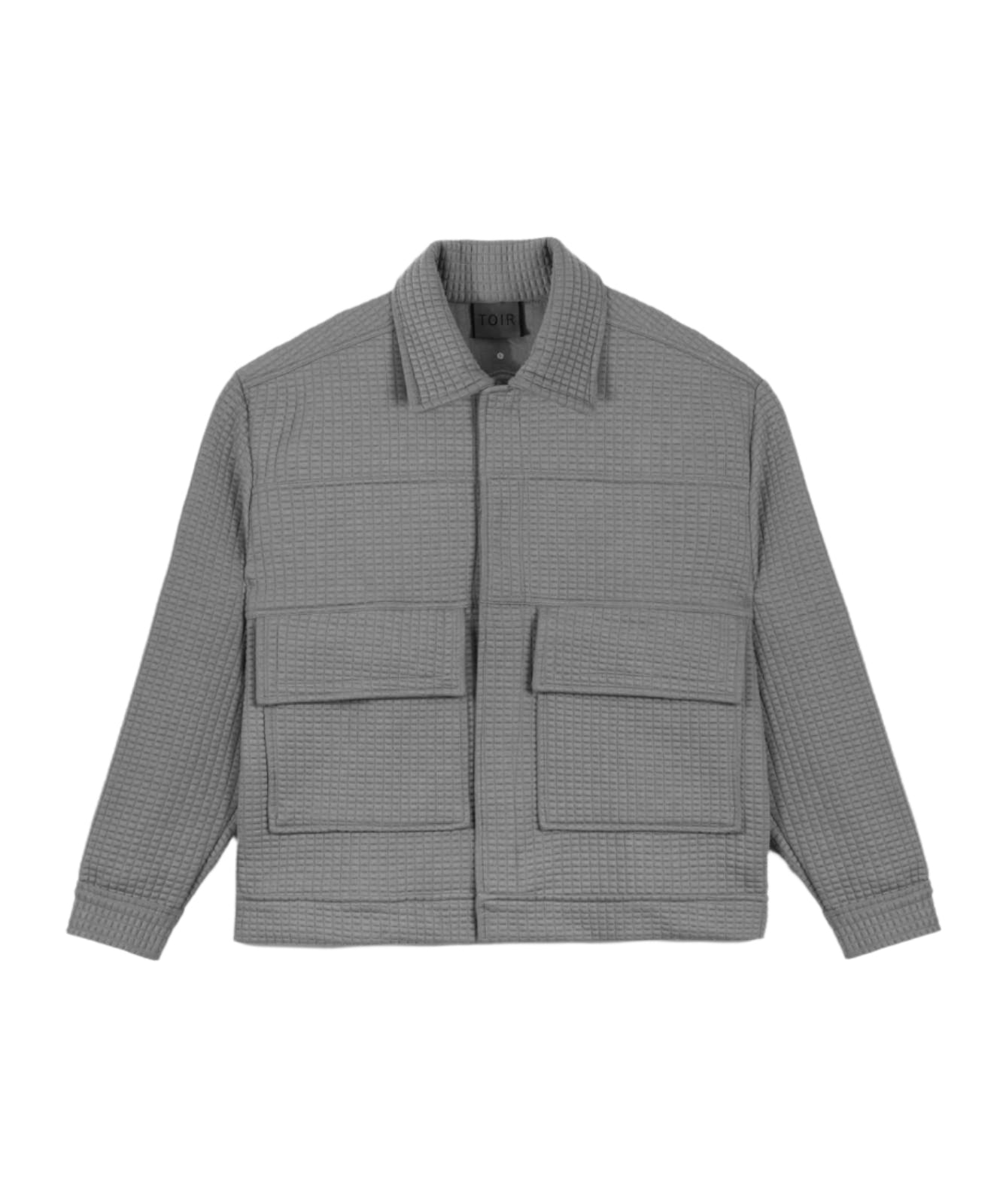 GREY QUILTED JACKET