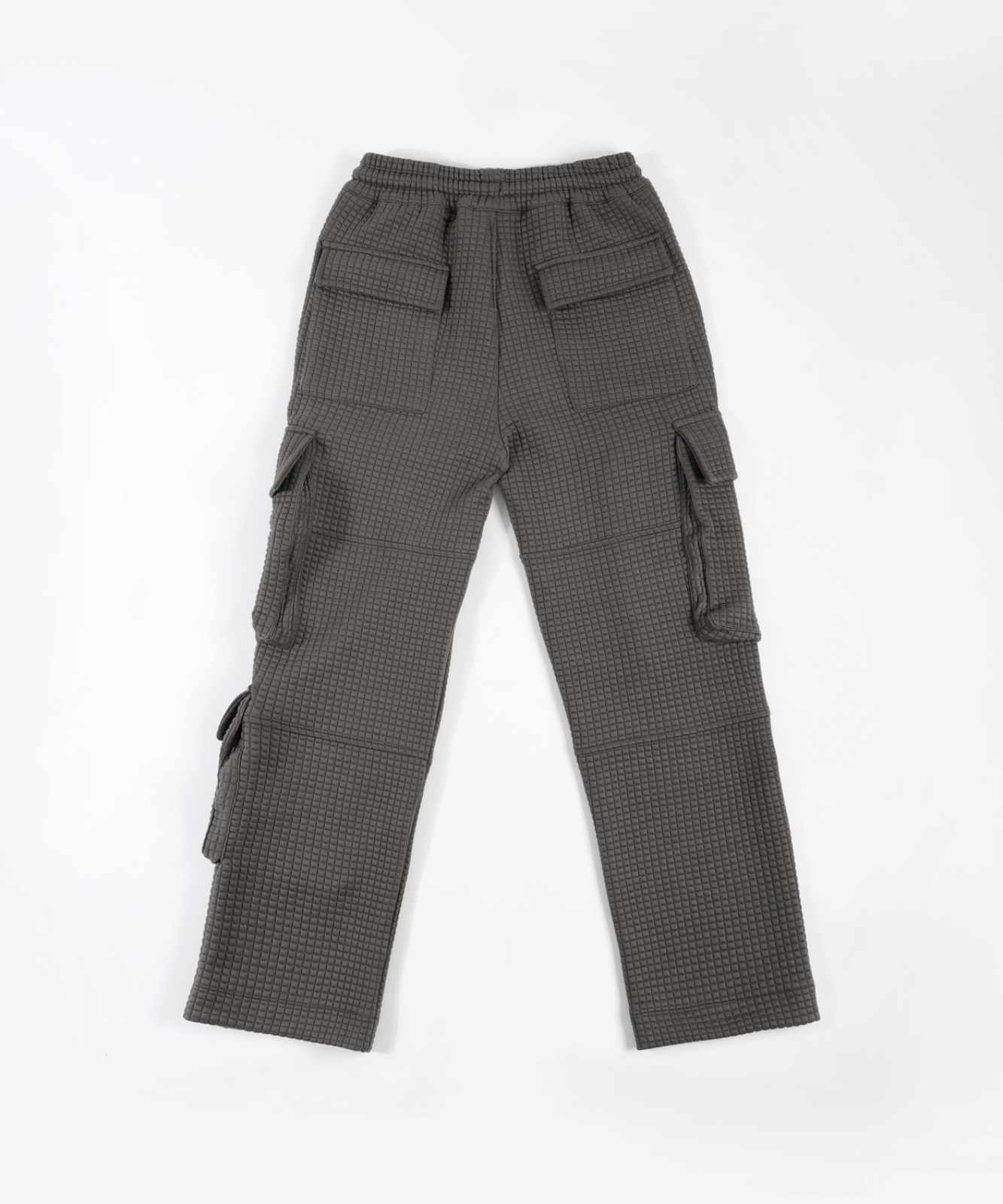 GREY QUILTED TROUSER