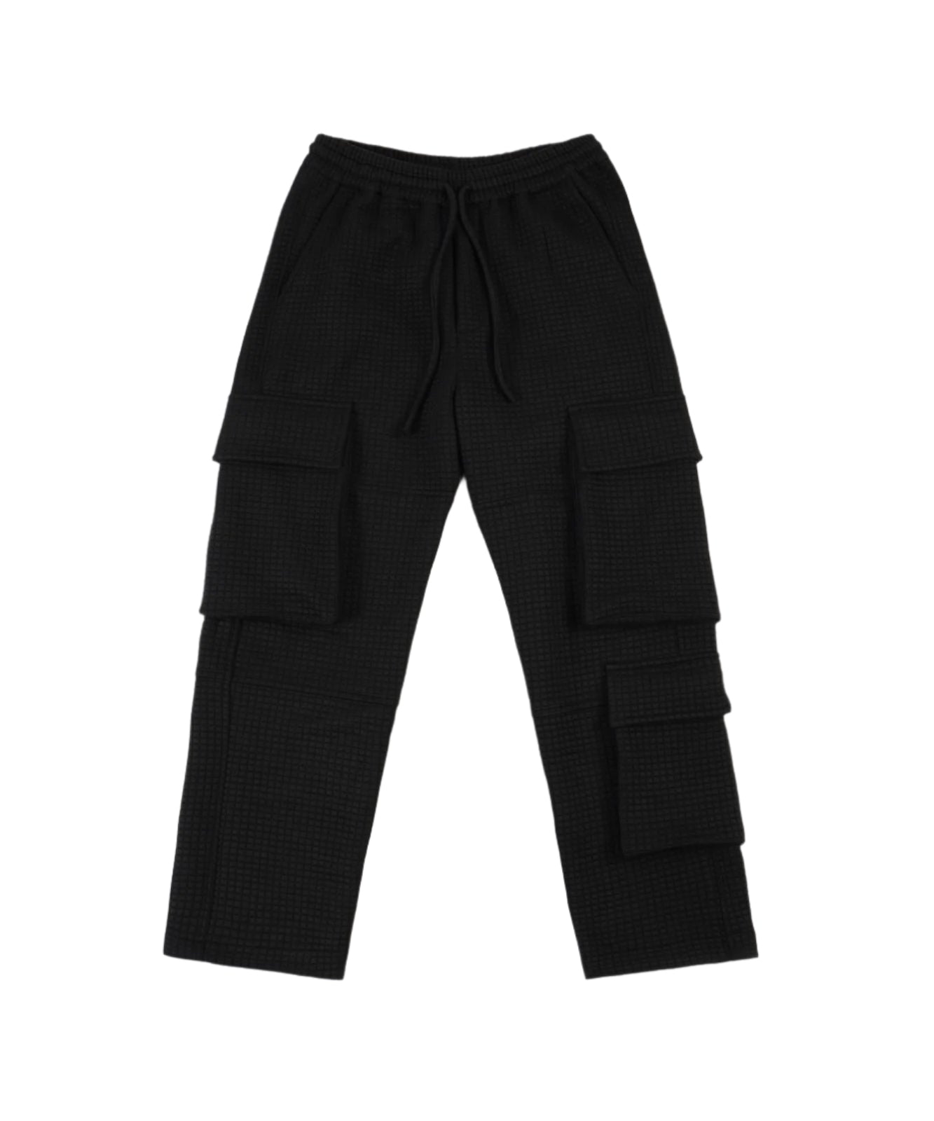 BLACK QUILTED TROUSER