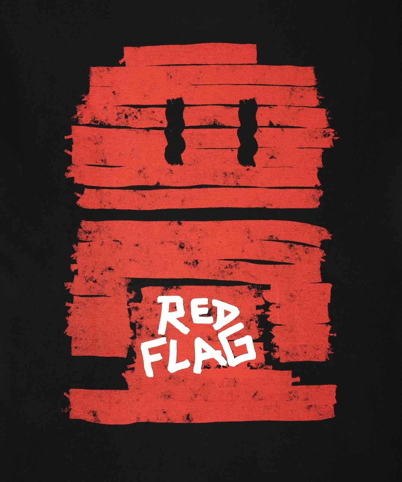 REDFLAG BLACK TSHIRT