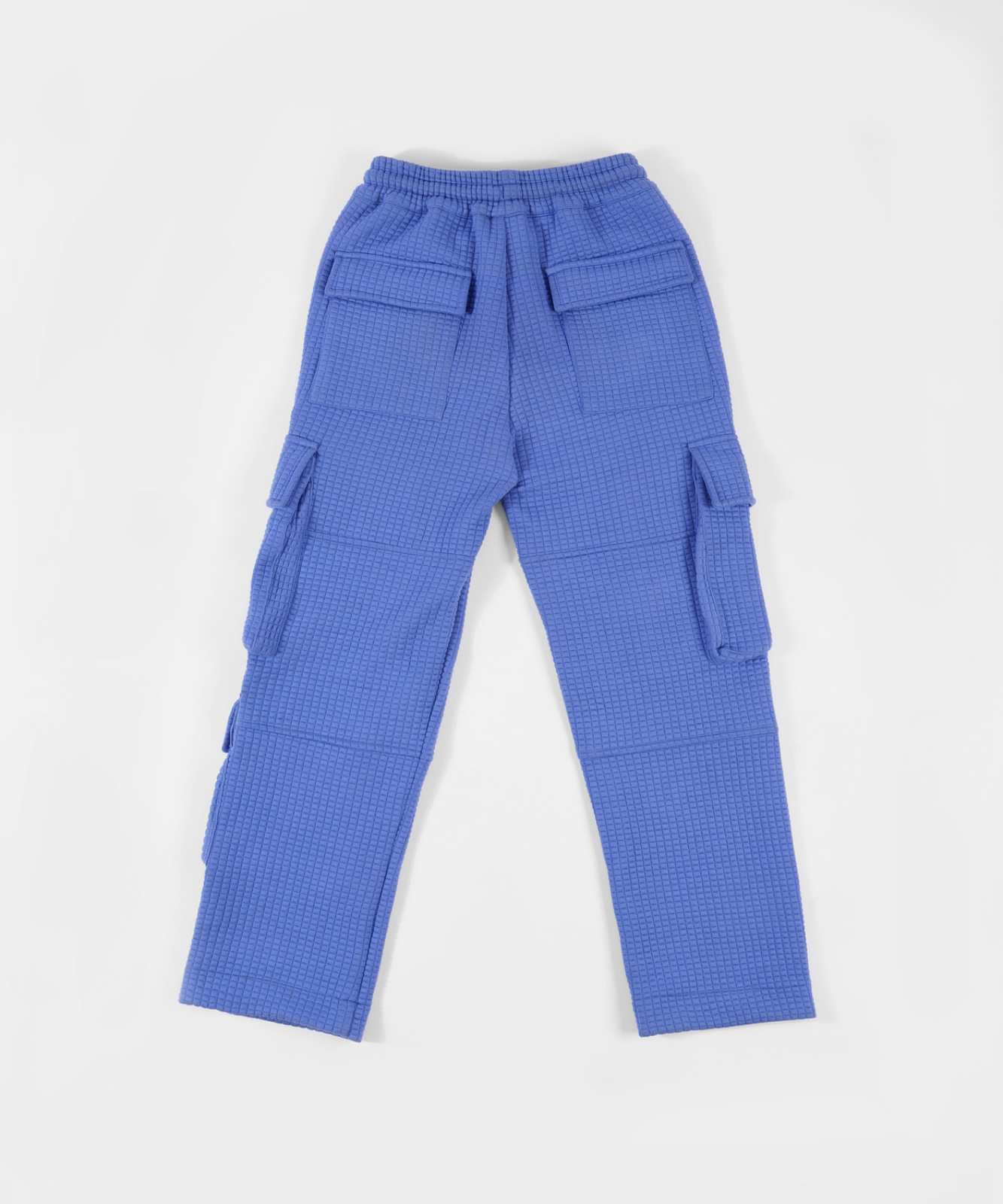 BLUE QUILTED TROUSER