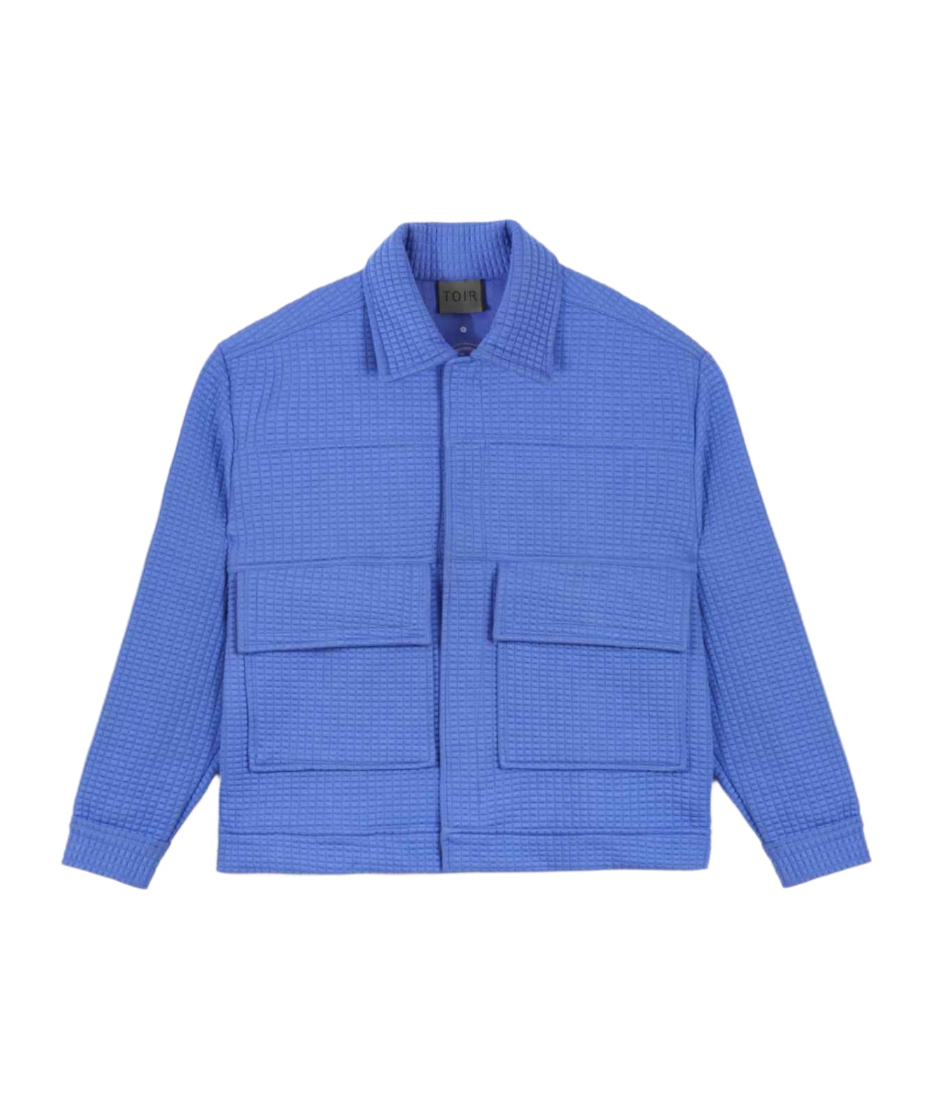 BLUE QUILTED JACKET