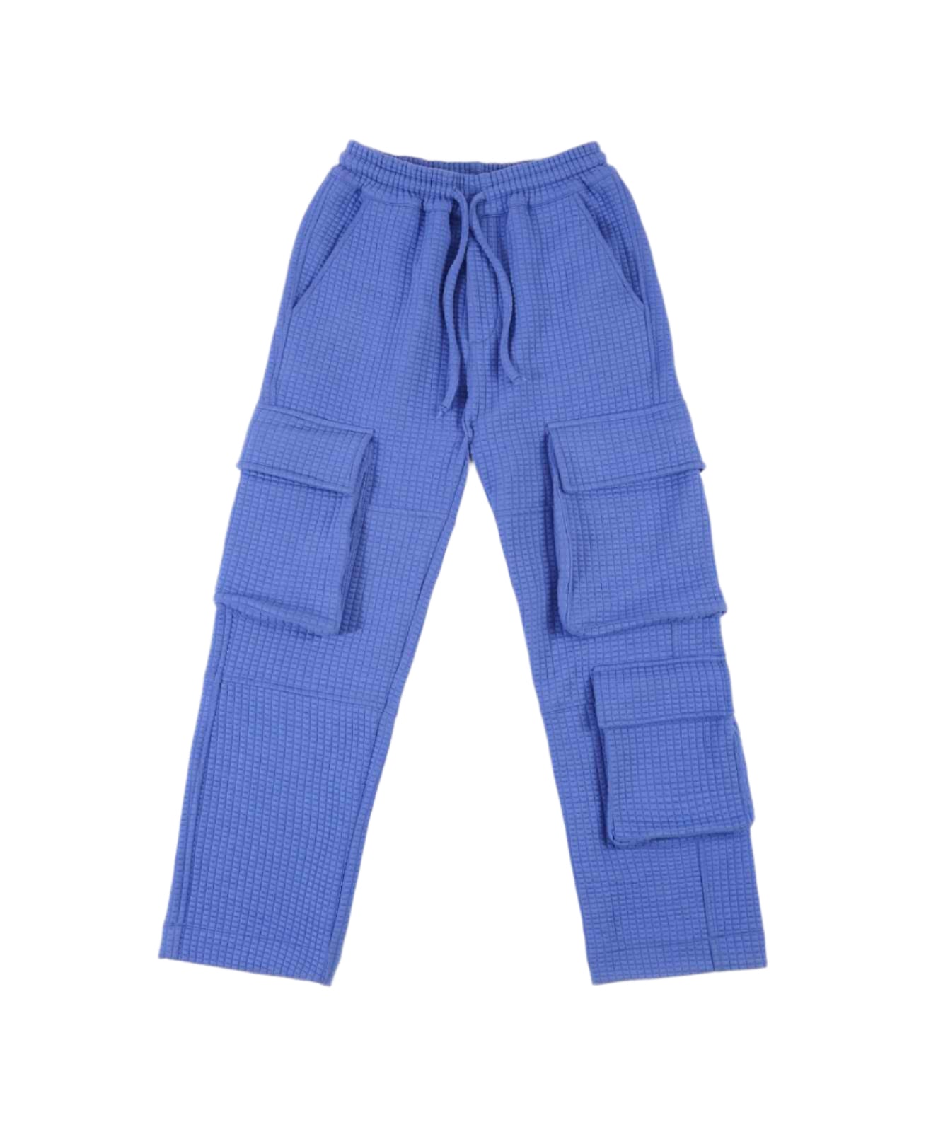 BLUE QUILTED TROUSER