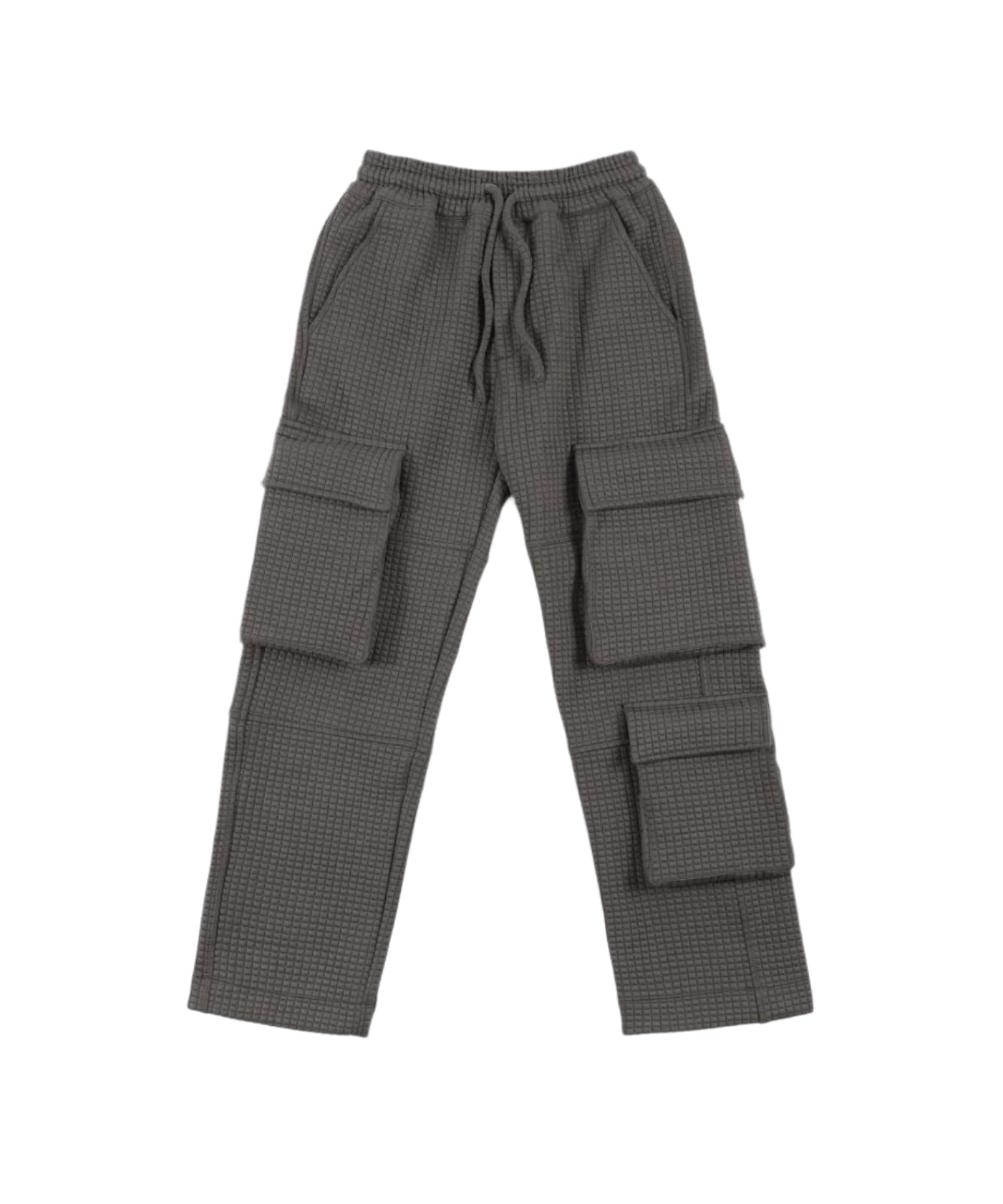 GREY QUILTED TROUSER