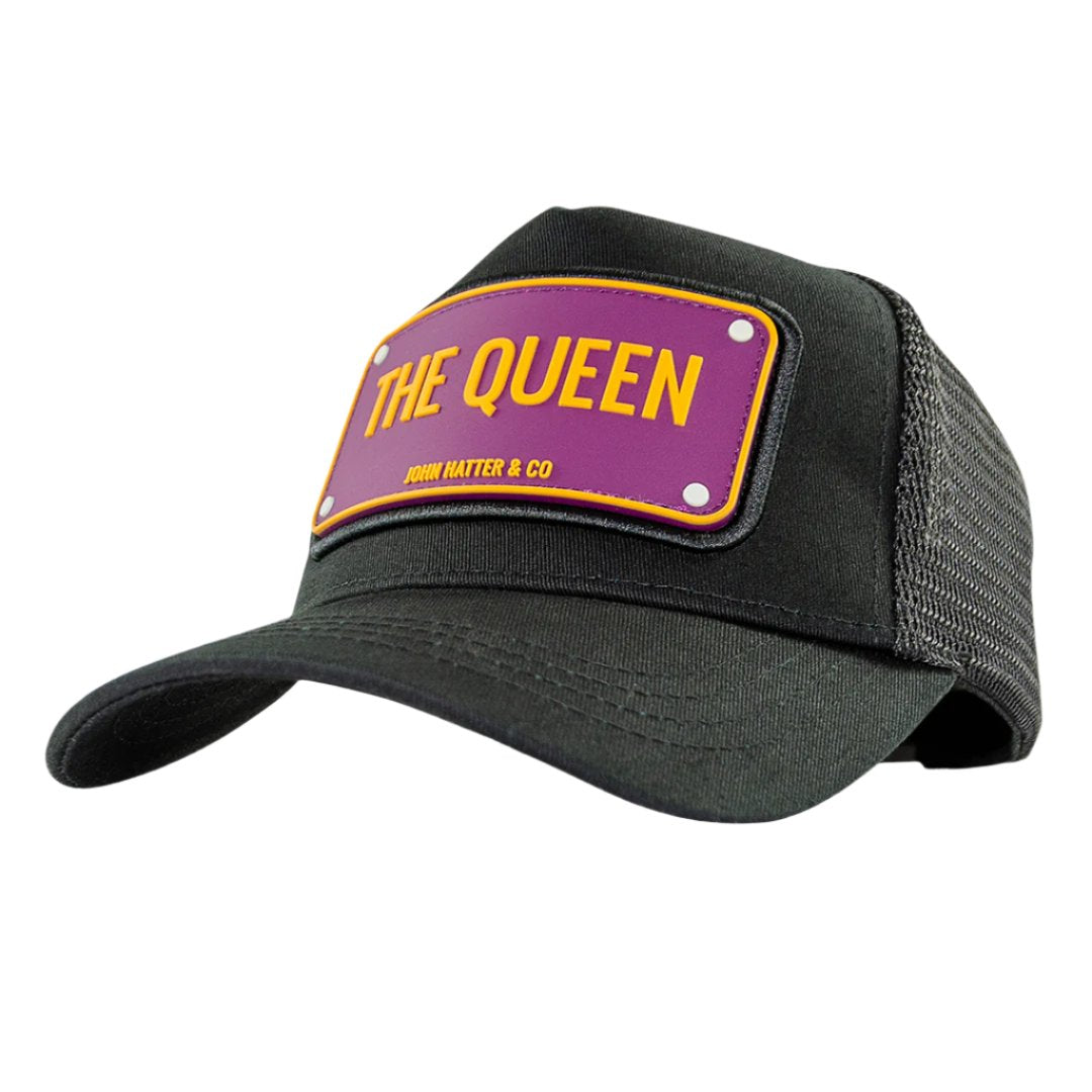 The Queen Black Trucker Cap