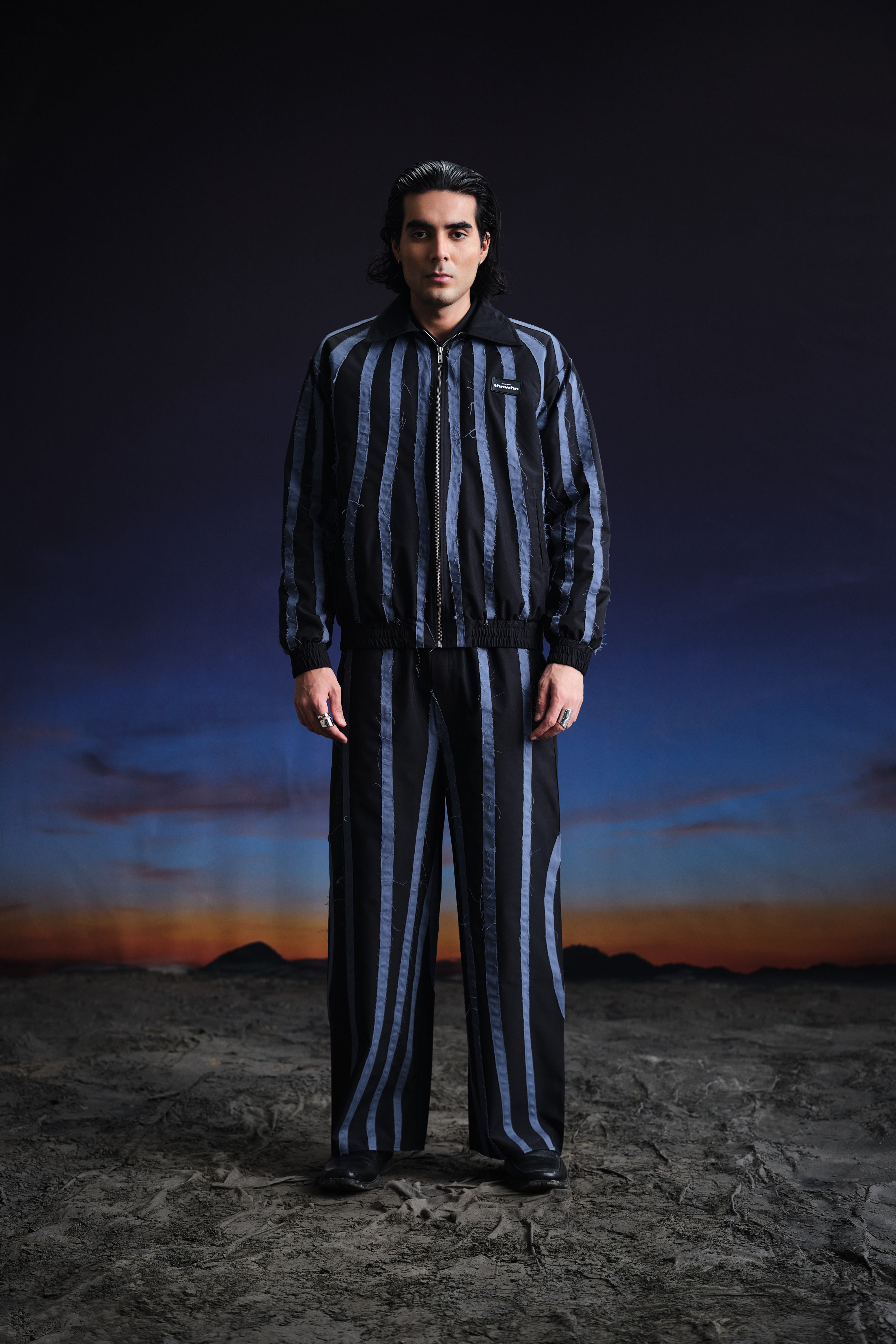 Rifted Stripe Pants