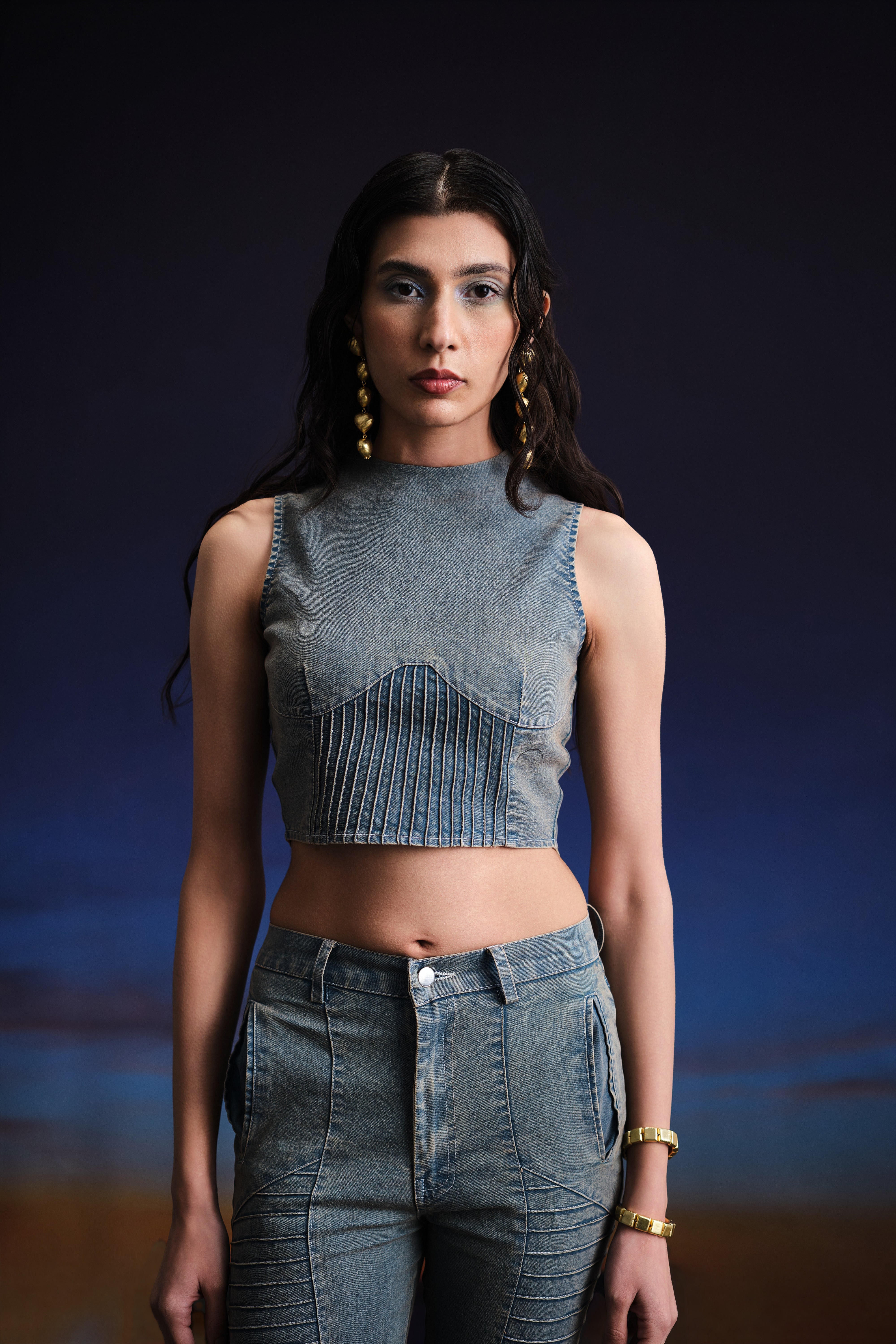 Vintage Warrior Cropped Top - Main Image