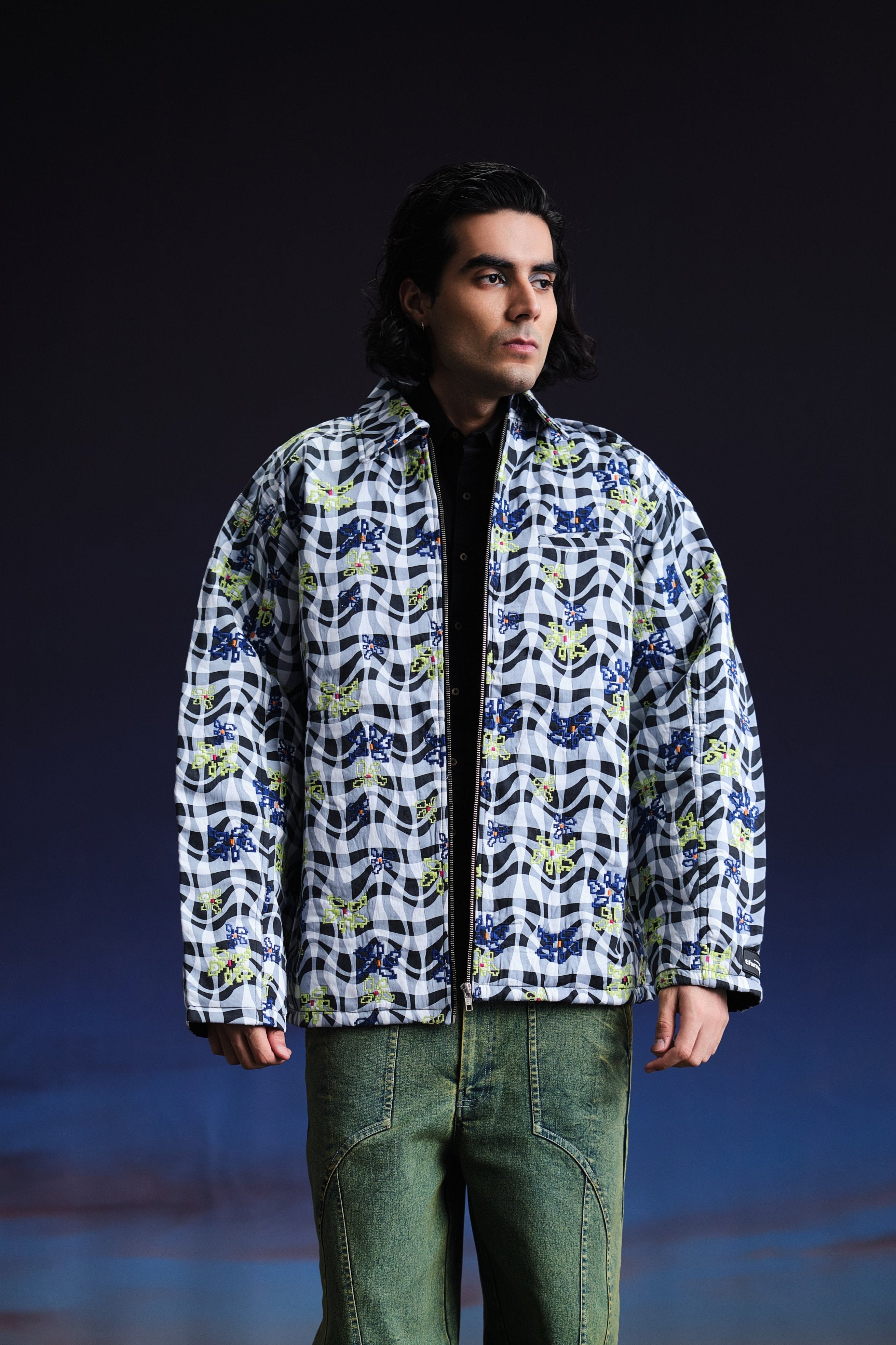 Warped Realities Quilted Jacket