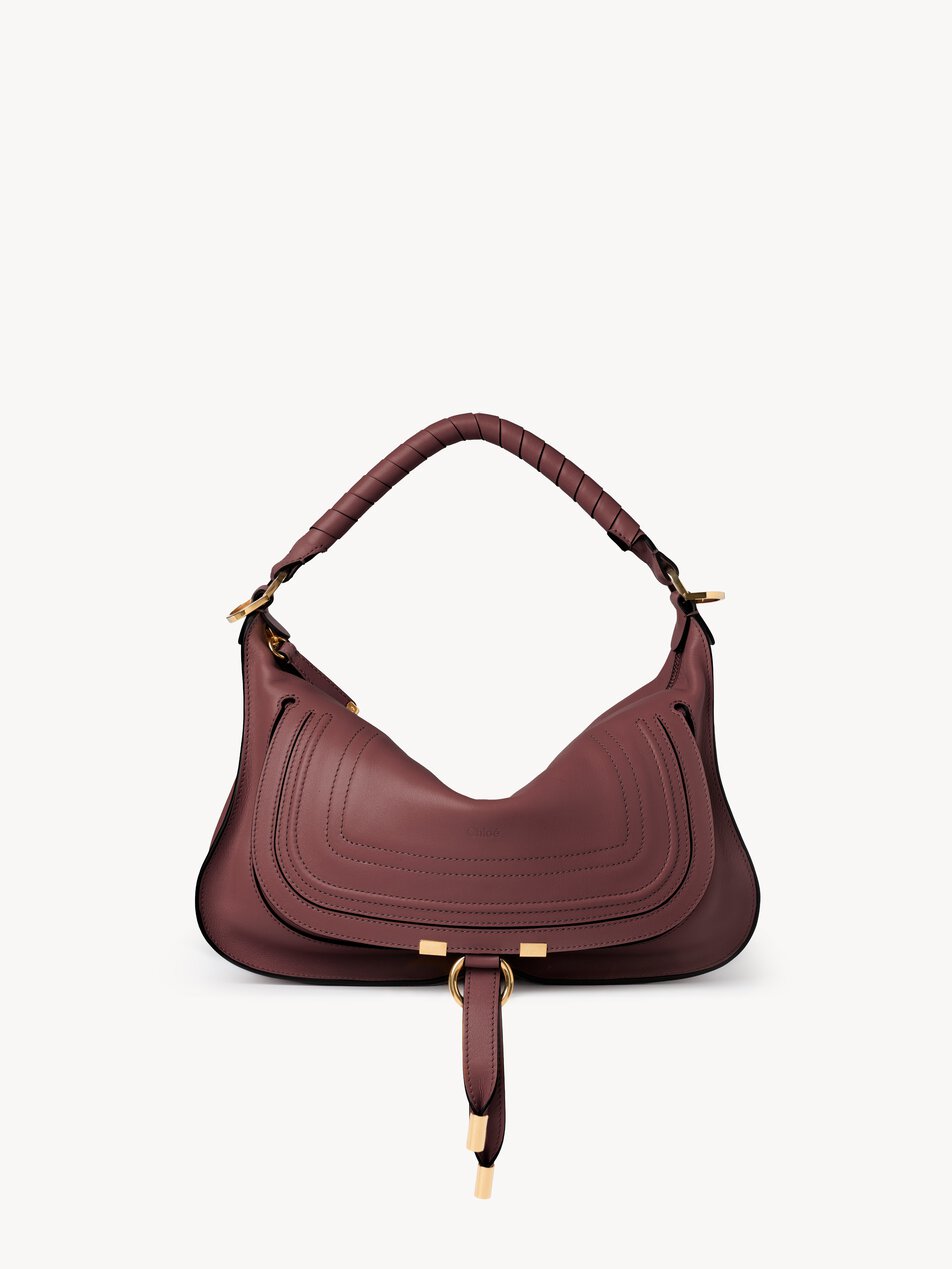 CHLOE Small Marcie shoulder bag in soft leather Dark Velvet