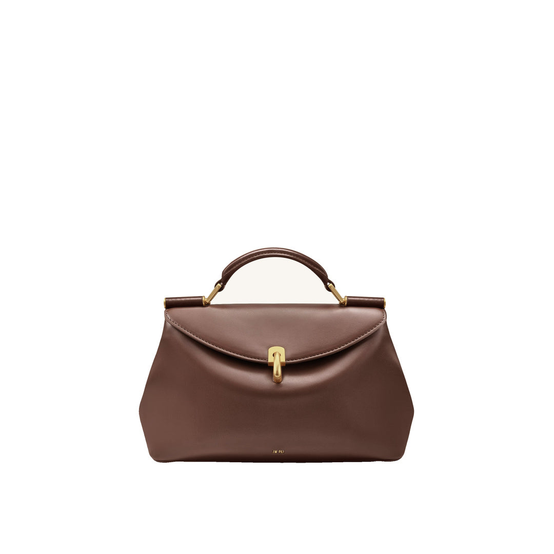 JW PEI Audrey Flap Lock Top Handle Bag - Brown
