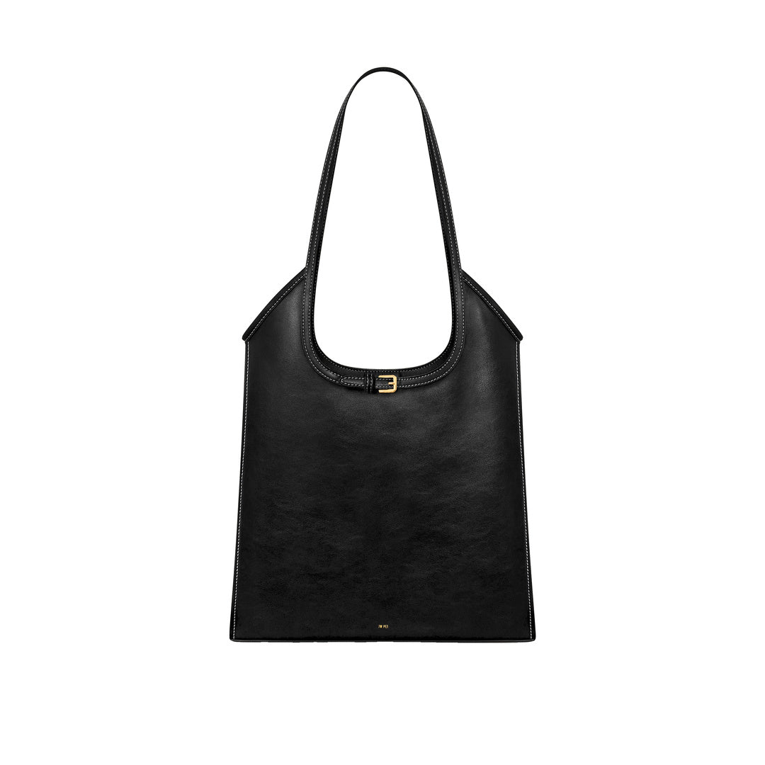 JW PEI Brooke Belted Embellished Shoulder Tote Bag - Black