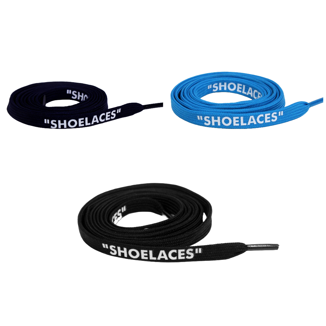 Knotty “ Off-White” Replacement Flat Shoelaces Pack of 3