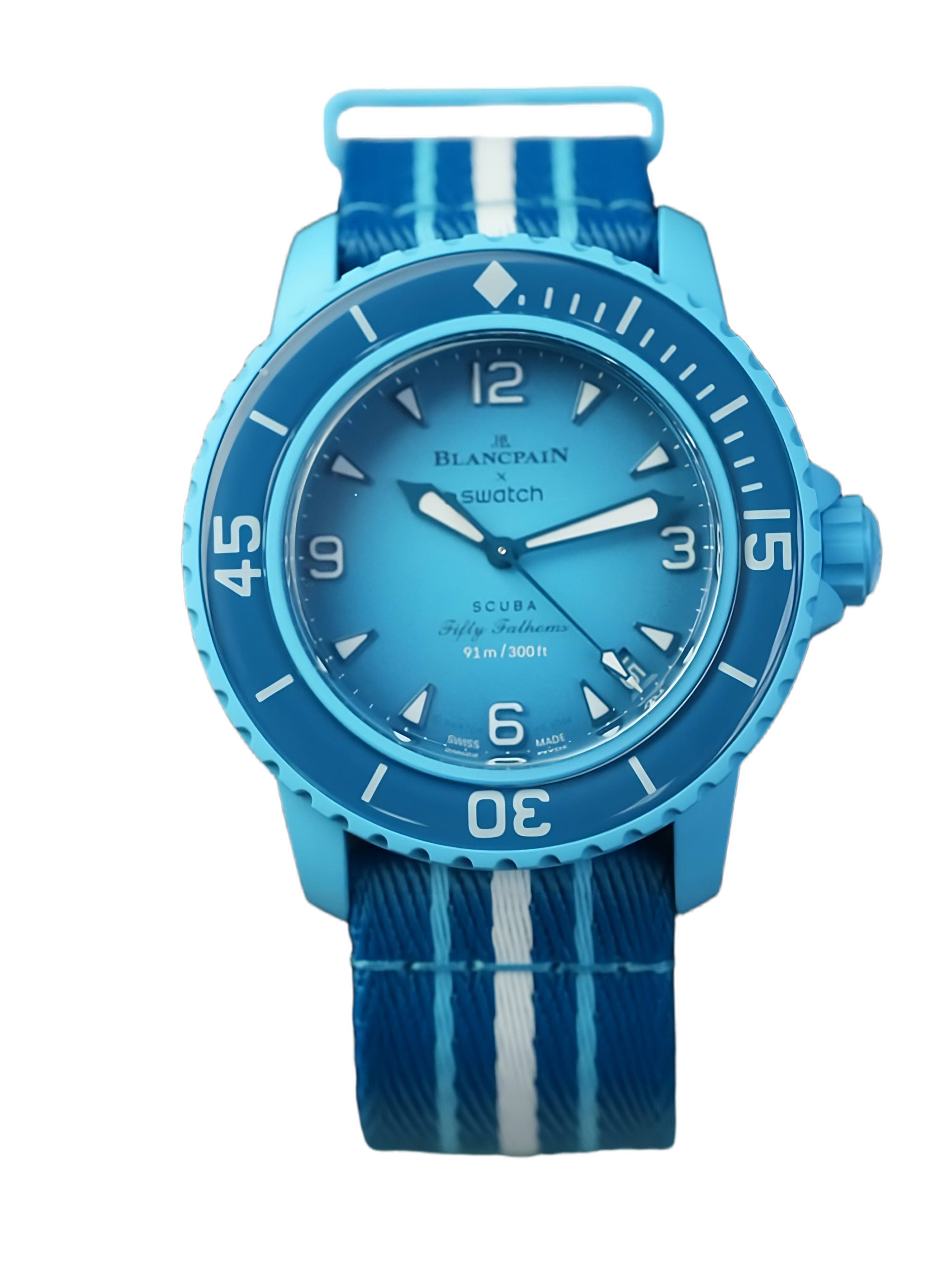 Swatch x Blancpain Bioceramic Scuba Fifty Fathoms BLUE LAGOON
