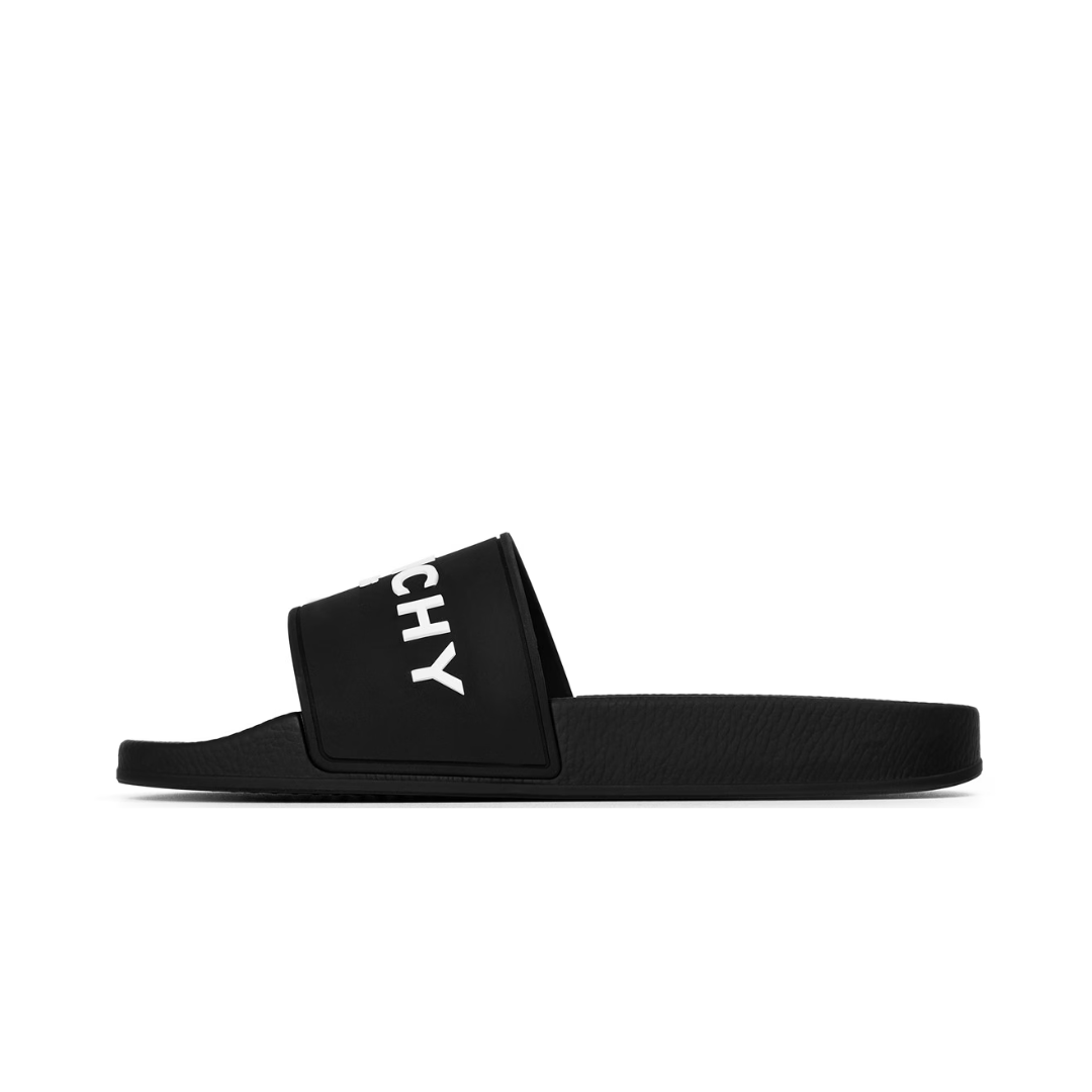 Givenchy Paris Flat Sandals Black White
