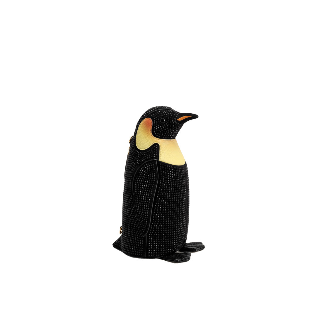 JW PEI Pia Penguin Artificial Crystal Crossbody Bag - Black