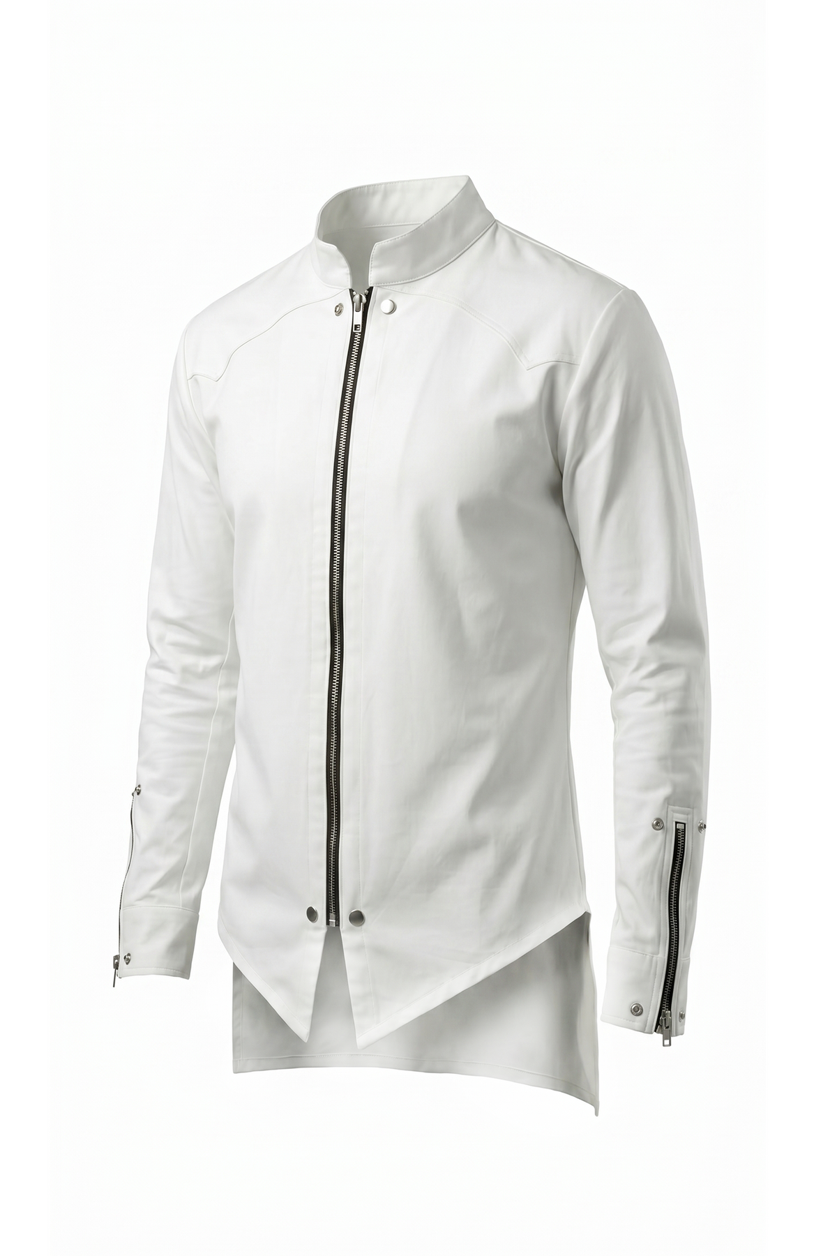 White Zippered Kurta