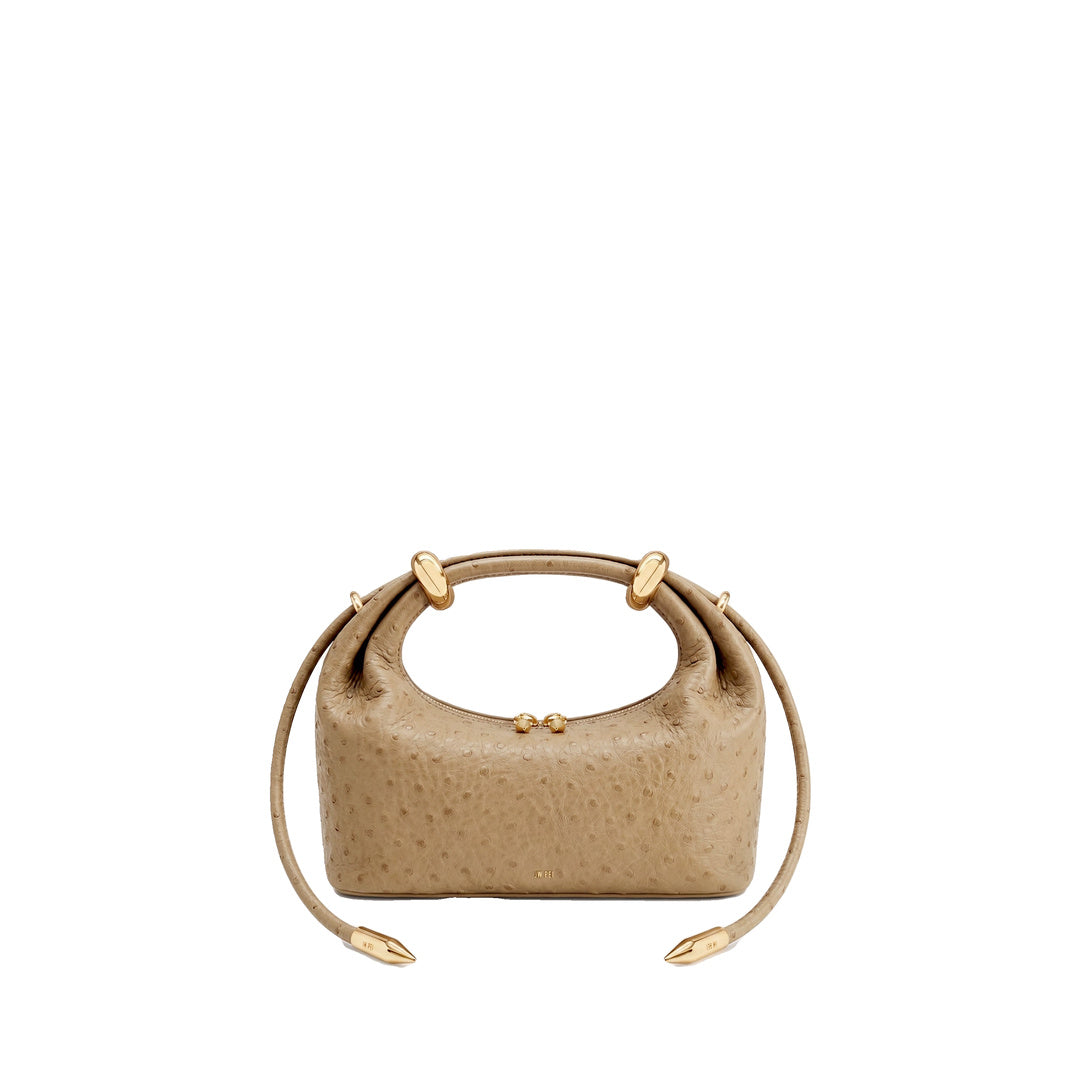 JW PEI Ellie Metal Ring Embellished Top Handle Bag - Brown Apricot