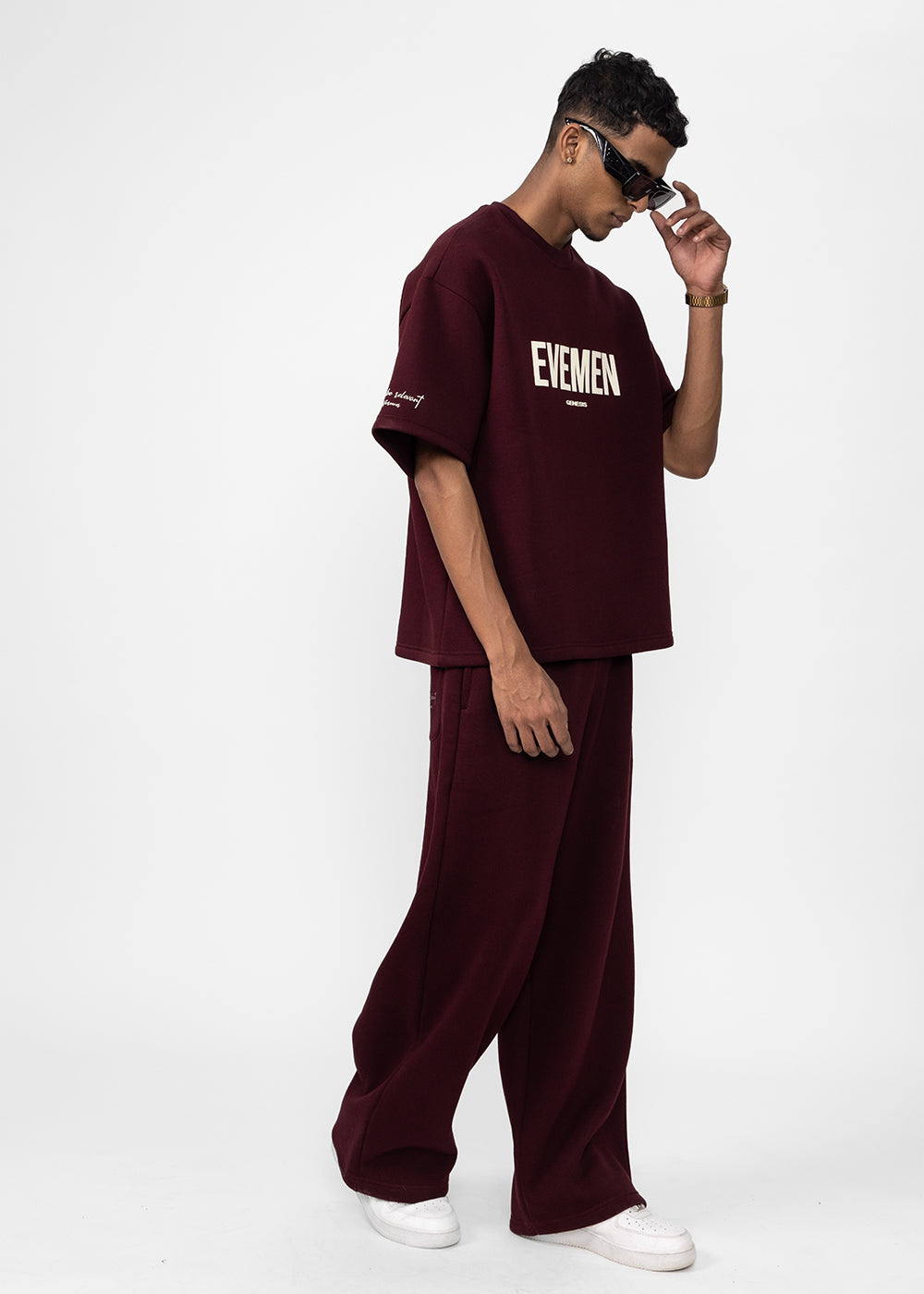 GENESIS WIDE SWEATPANT - WINE