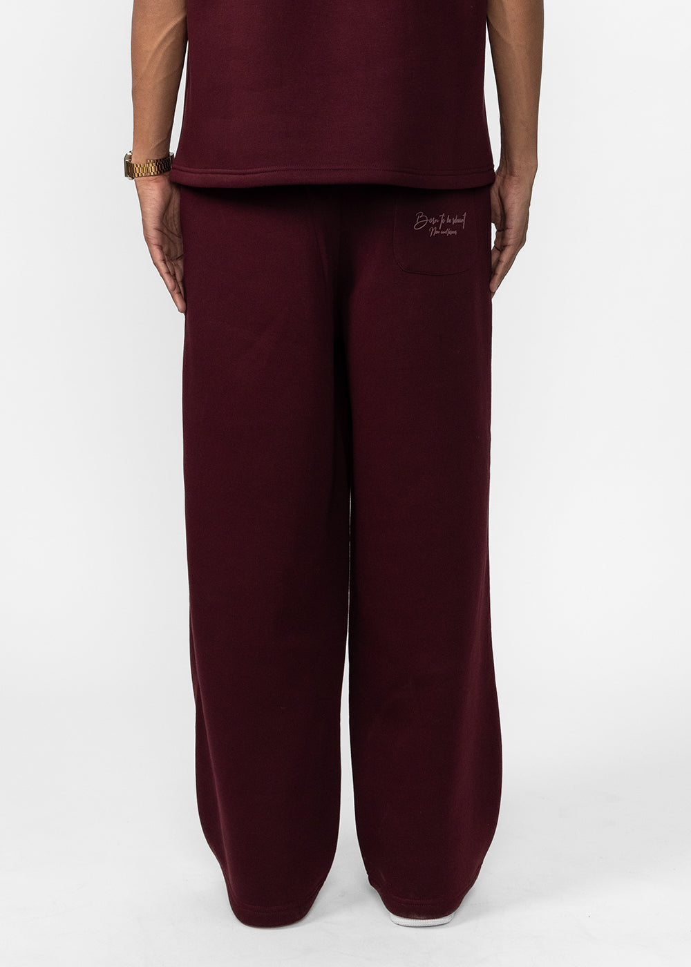 GENESIS WIDE SWEATPANT - WINE