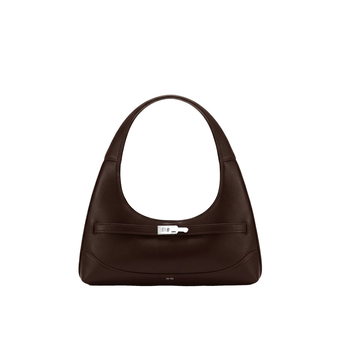 JW PEI Noelle Belted Shoulder Bag - Dark Brown