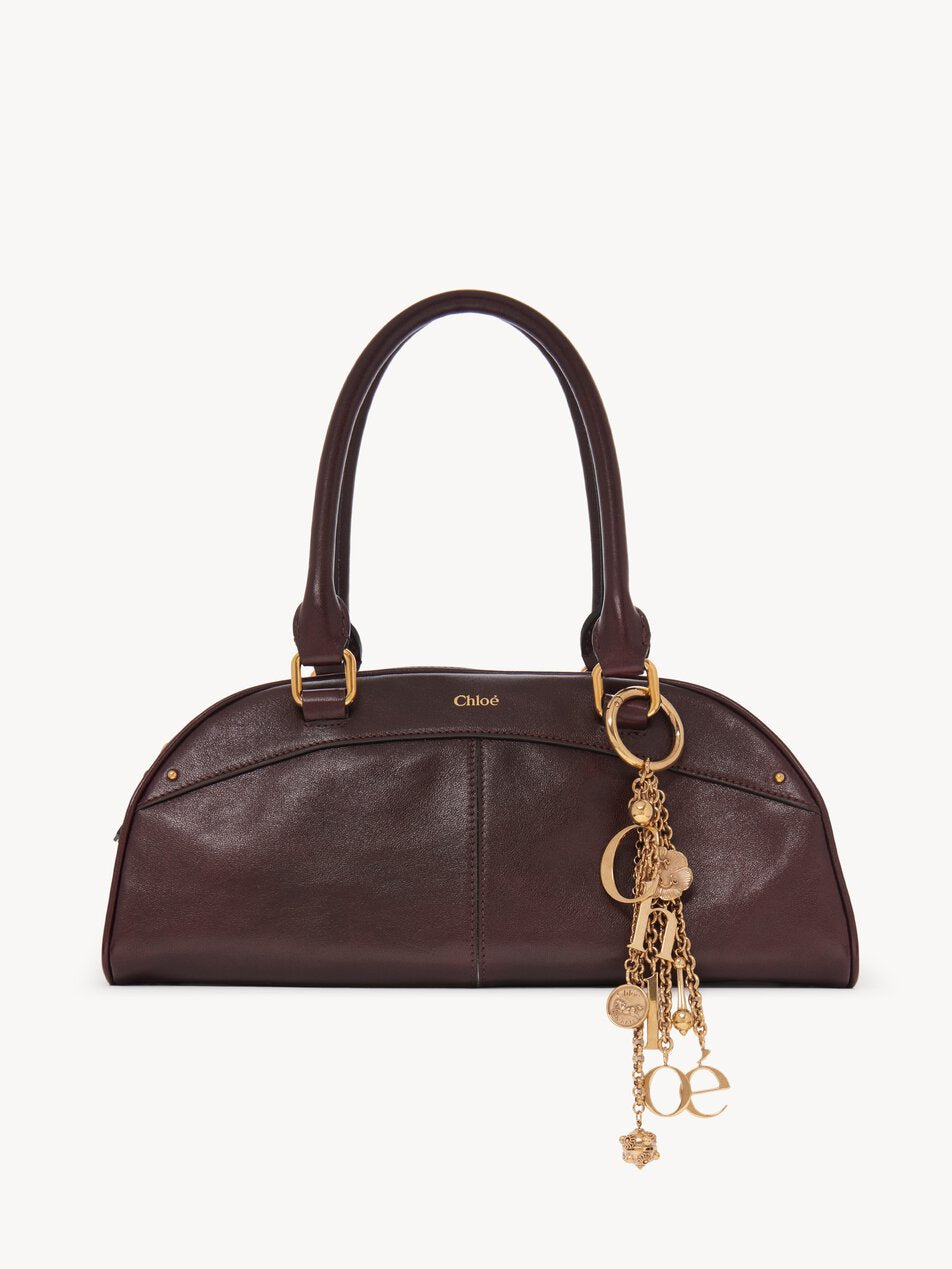 CHLOE bowling bag in soft leather Perfect Plum