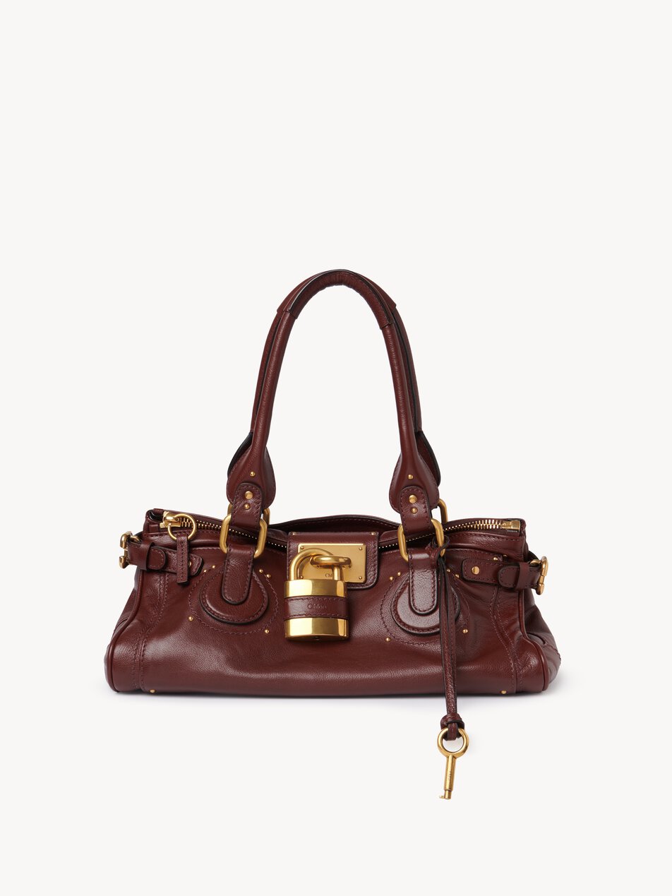 CHLOE Paddington bag in grained leather Crafty Brown