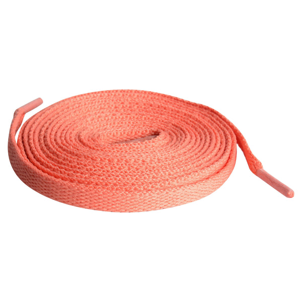 Flat Laces Pack of 7 ( UNC, Soft Pink,Peach,Cherry,Red,White,Black) 120cm|