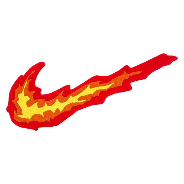 Swoosh (Fire Red) Custom Rug|CDC Street