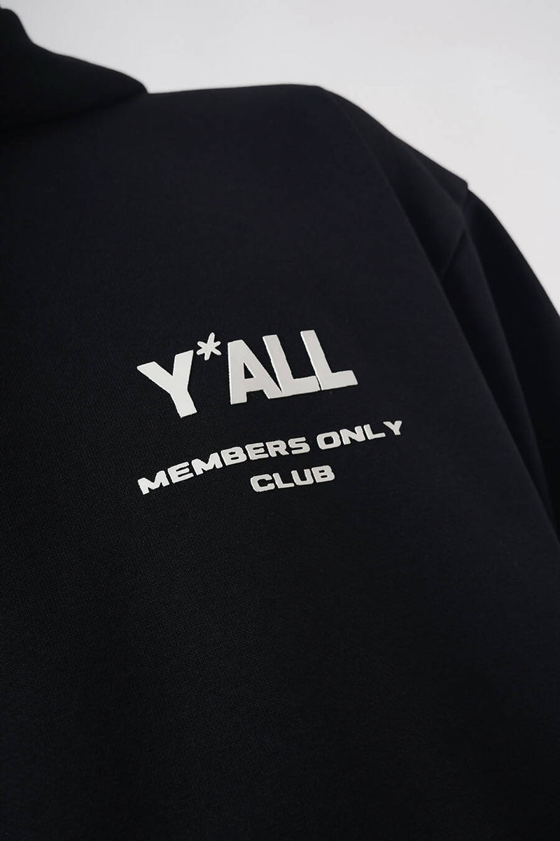 MEMBERS ONLY CLUB - BLACK | Y*ALL | Streetwear Sweatshirts & Hoodies by Crepdog Crew