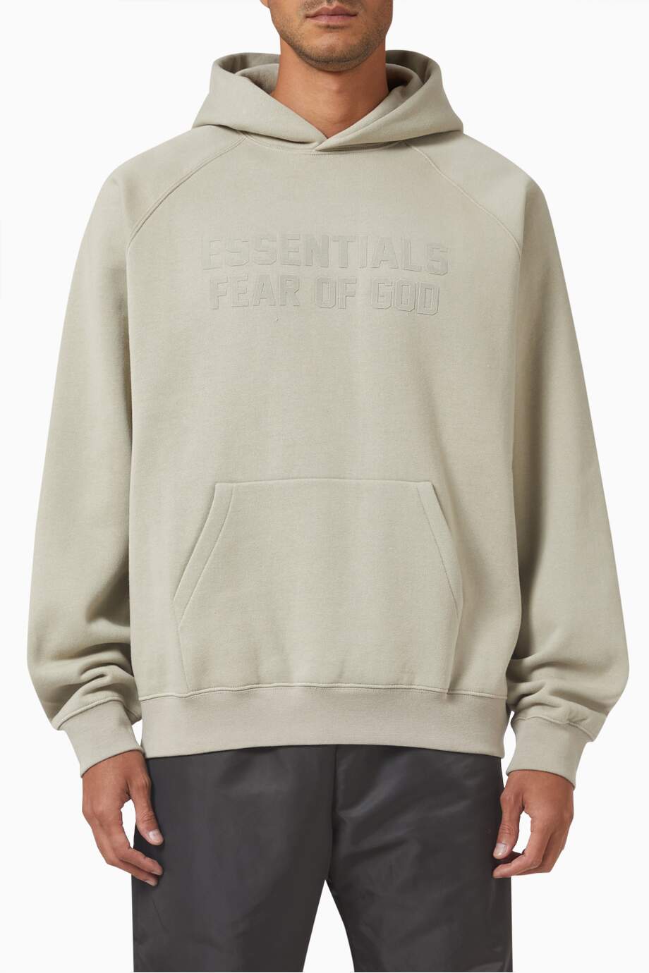 Fear of God Essentials Hoodie Smoke